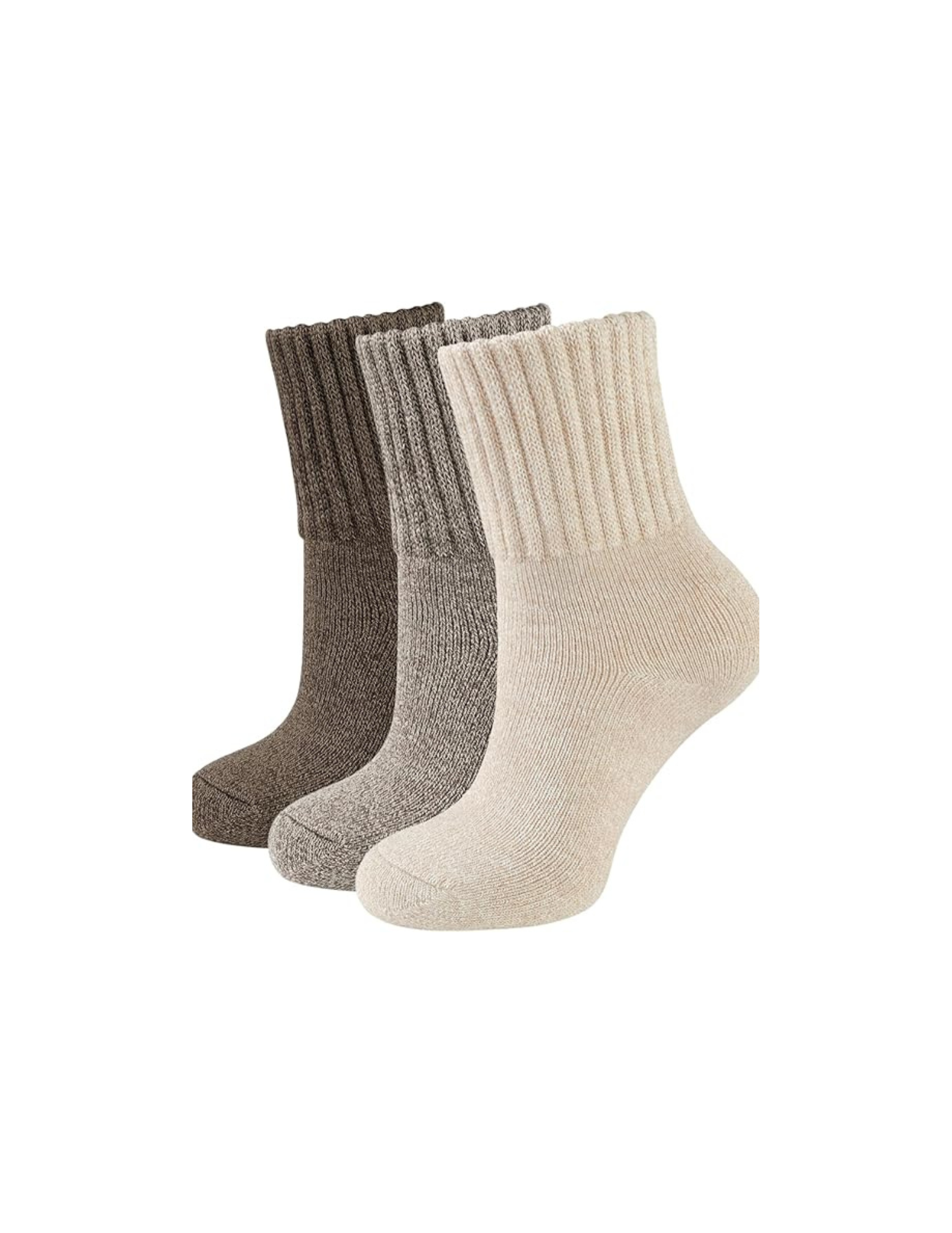  Rating is 4.7 — Thermal Full Cushioned Crew Socks 3 Pairs 