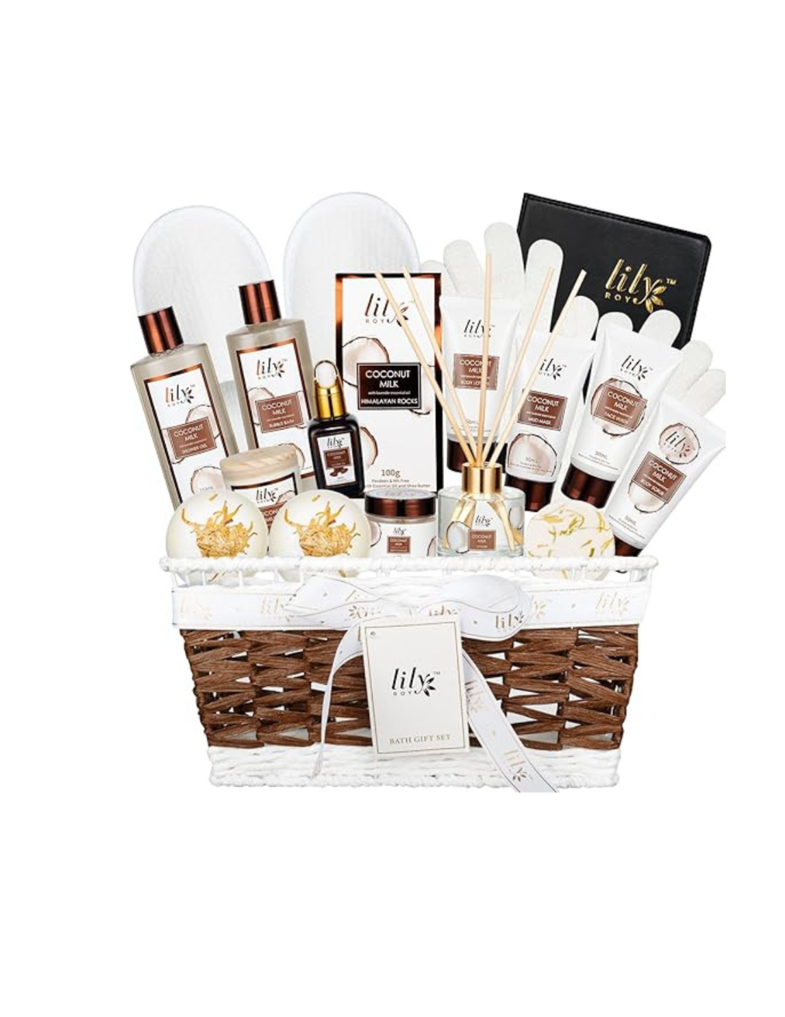  Rating is 4.5 — 18Pcs Bath and Body Gift Basket Set  