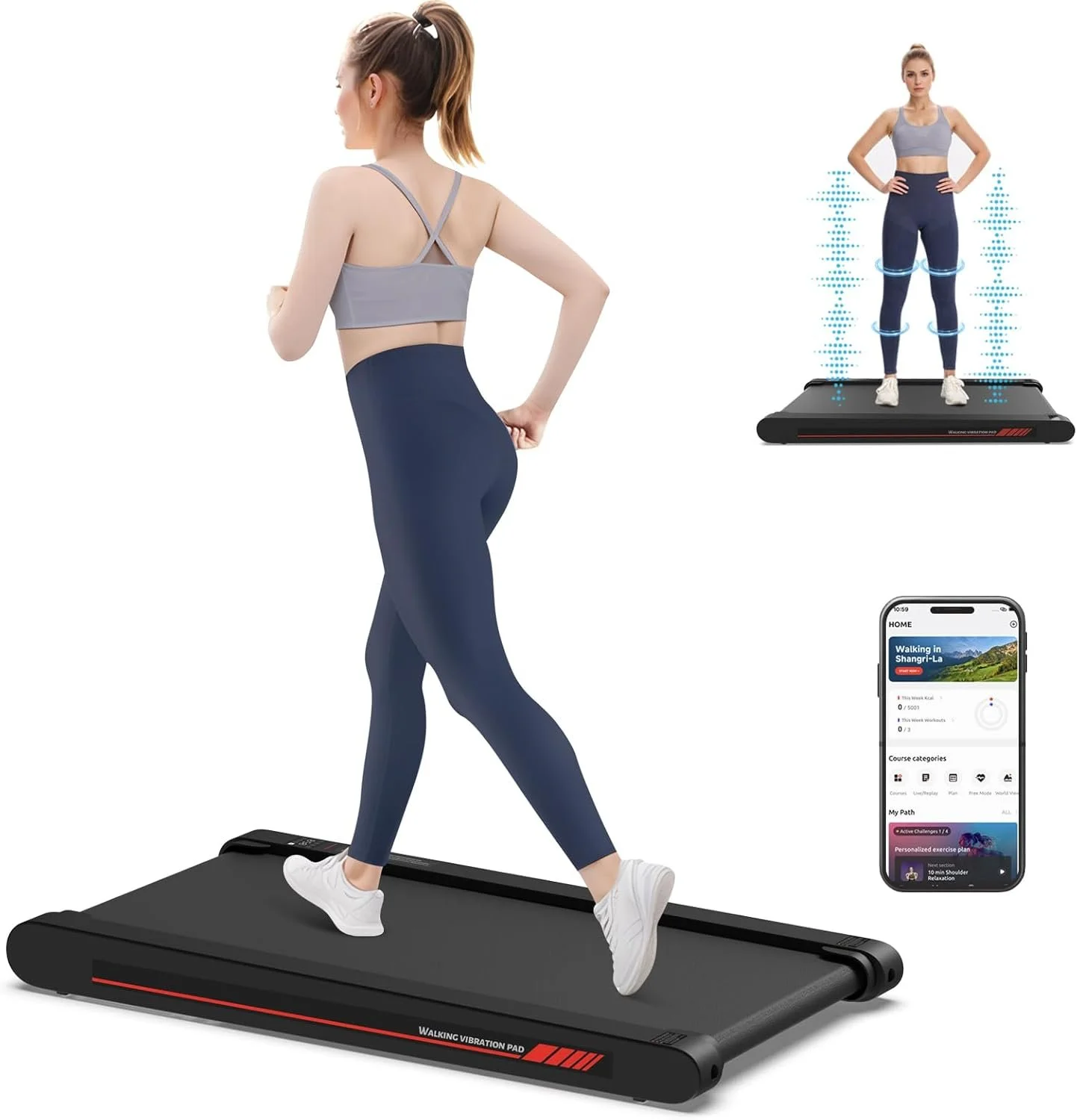  Rating is 4.1 — Sperax Walking Vibration Pad, 4 in 1 Treadmill 