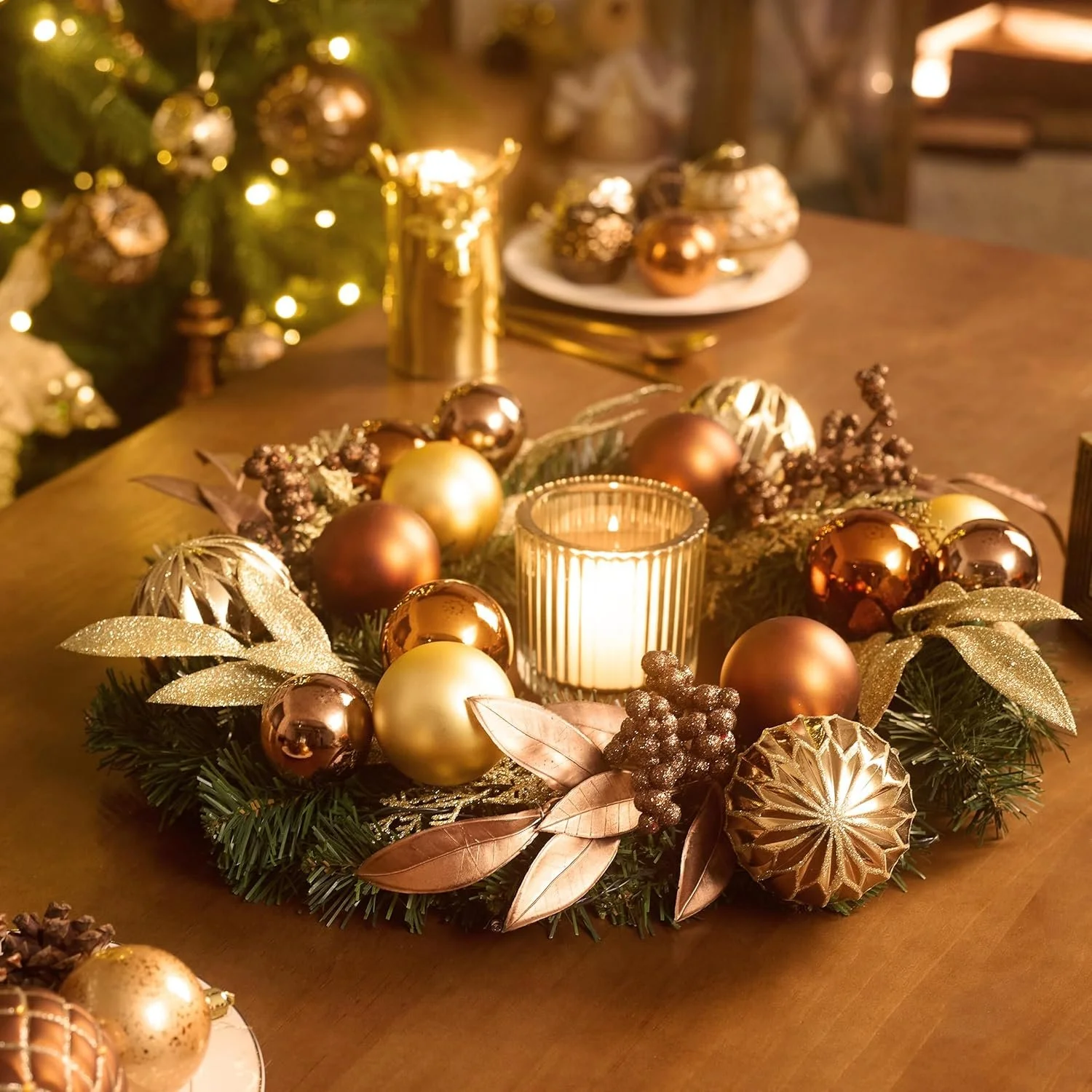 Pre-Lit Christmas Wreath