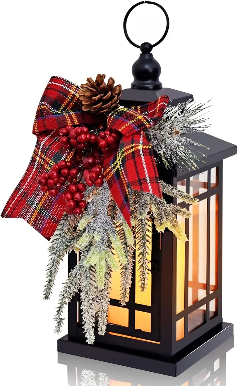 Vintage Candle Lantern with Flameless LED Light