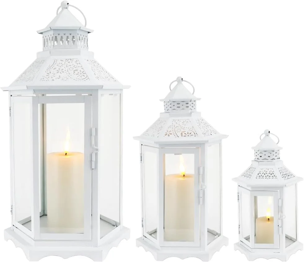 Decorative Hexagonal Candle Lanterns
