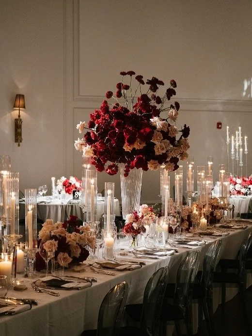 When we design for our clients and couples, we always design a space that feels expressive. 

For Samantha &amp; Roman, the room was magnetic. When a space speaks for itself, it sets a tone and allows the entire celebration to unfold in the most auth