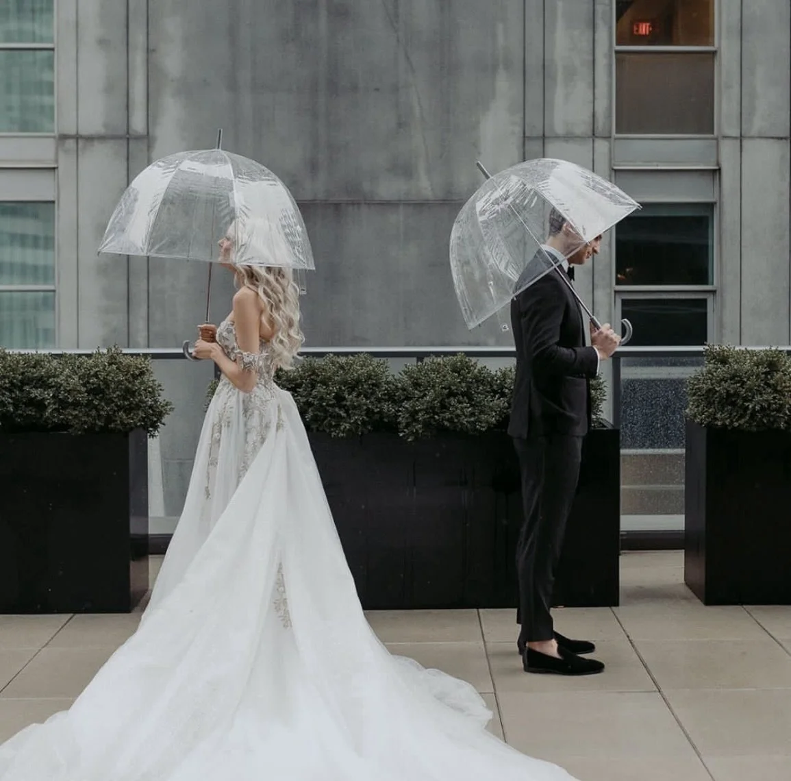 At Claudia and Co., we come prepared for every moment. 

For this couple&rsquo;s first look, rain arrived right on schedule... and so did we, with clear umbrellas already on hand.

It&rsquo;s never just about design. It&rsquo;s about preparation.

Fr