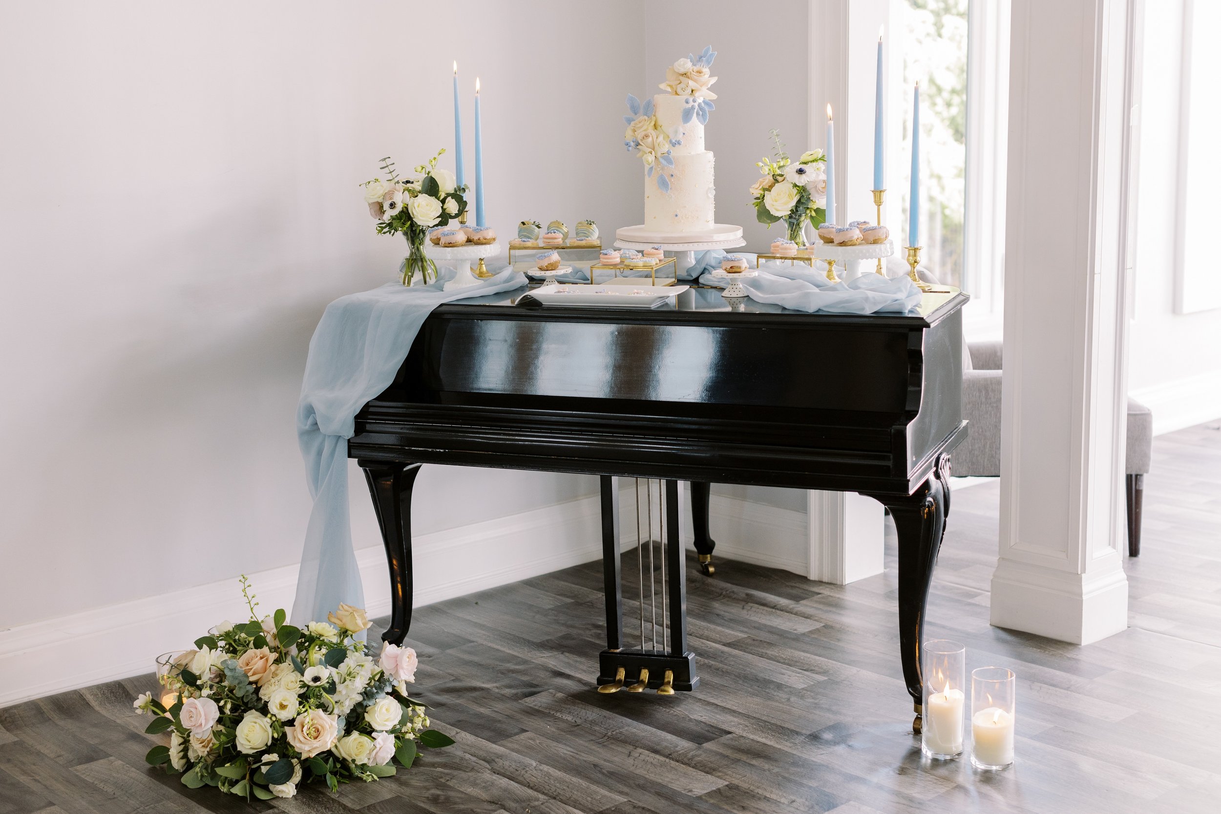 wedding photography detail design coordination planning reception ceremony piano