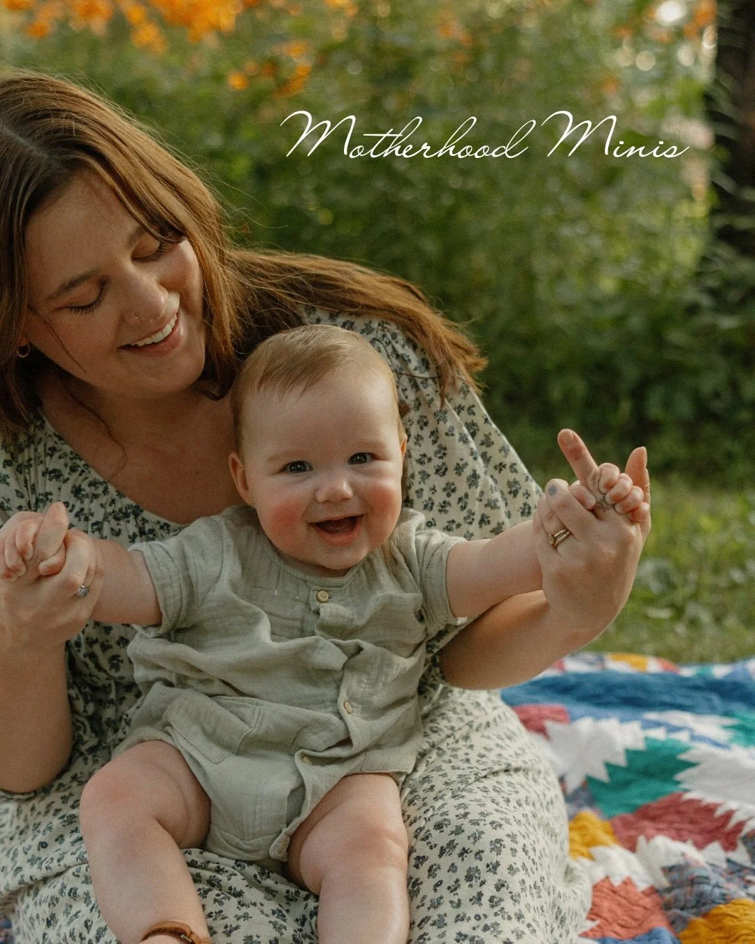 🌿 Motherhood Minis 🌿

Motherhood is beautiful and goes way too fast. These sessions are just a little way to slow it down and remember all the sweet moments.

&bull;May 3rd
&bull;Farmhouse 25 min. east of Downtown Indianapolis
&bull;20 minutes
&bul
