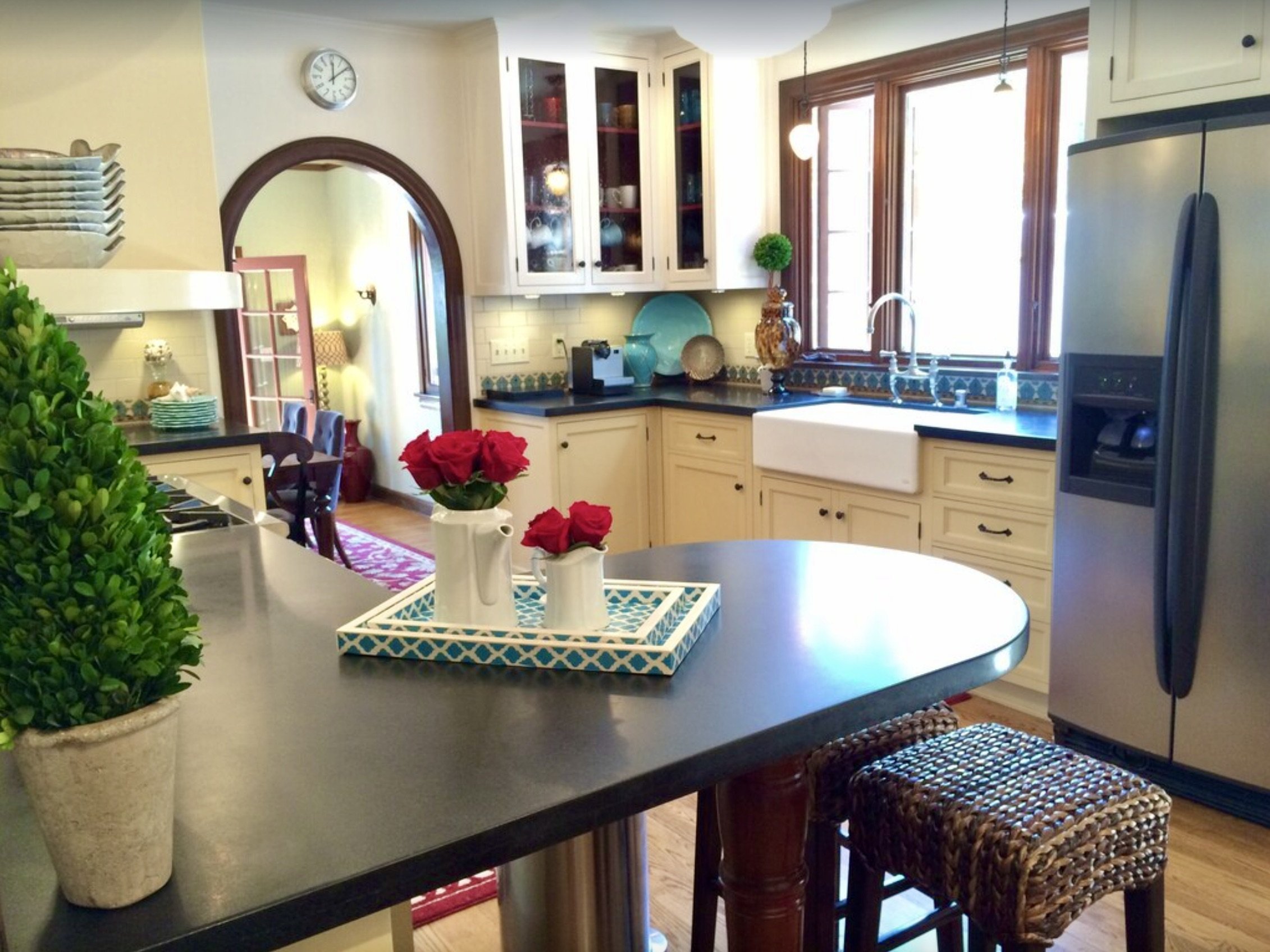Kitchen with modern amenities