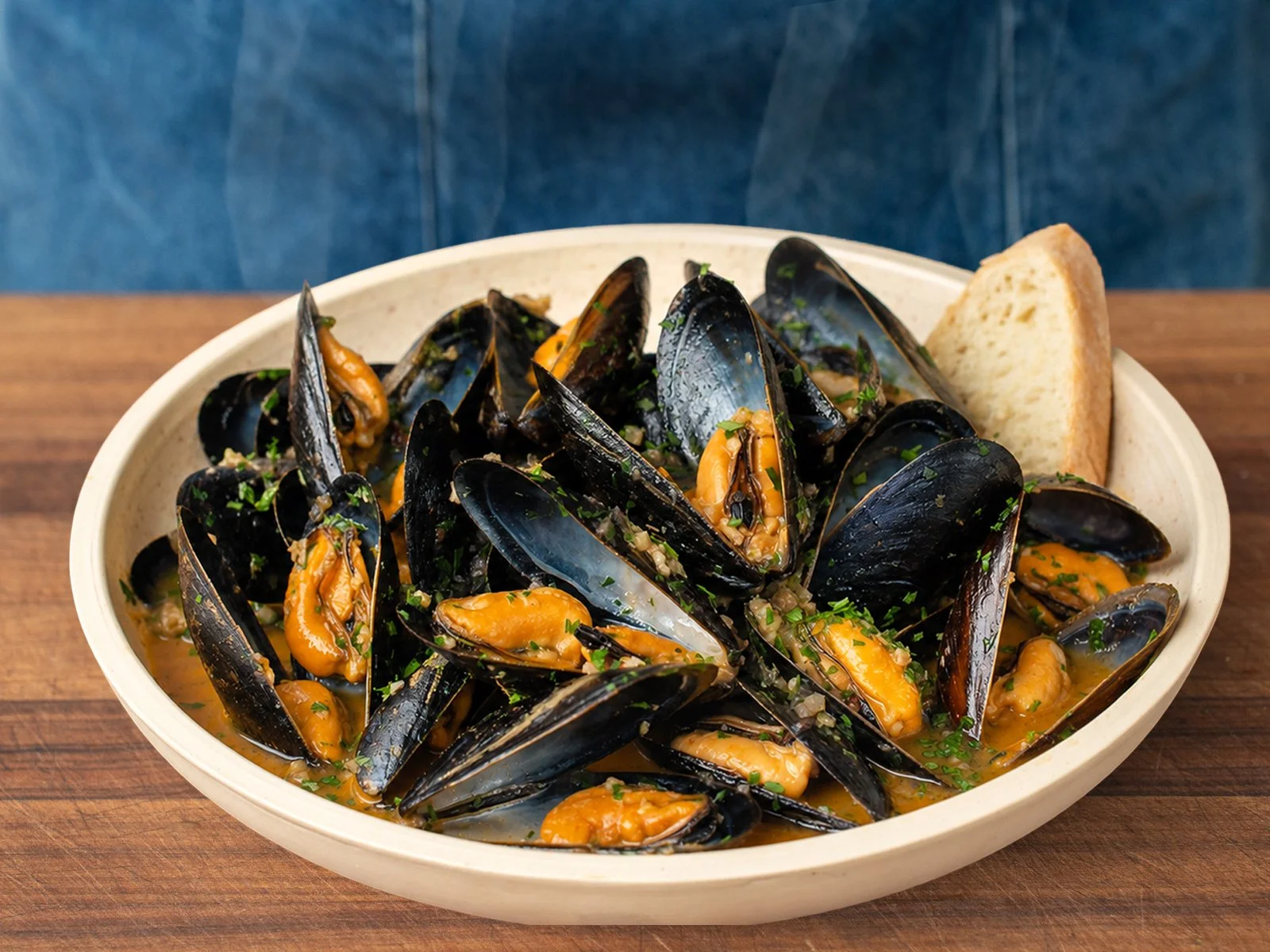 White Wine Mussels