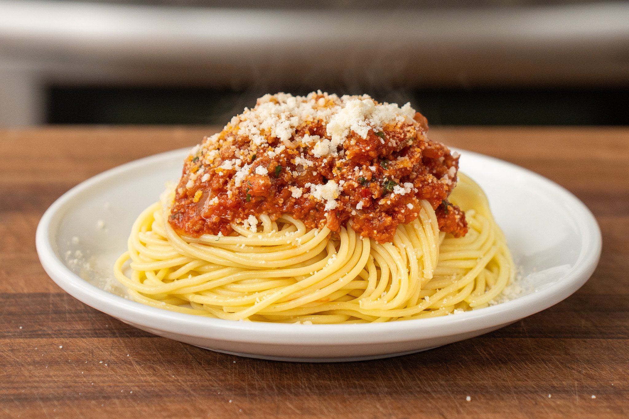 spaghetti with meat sauce