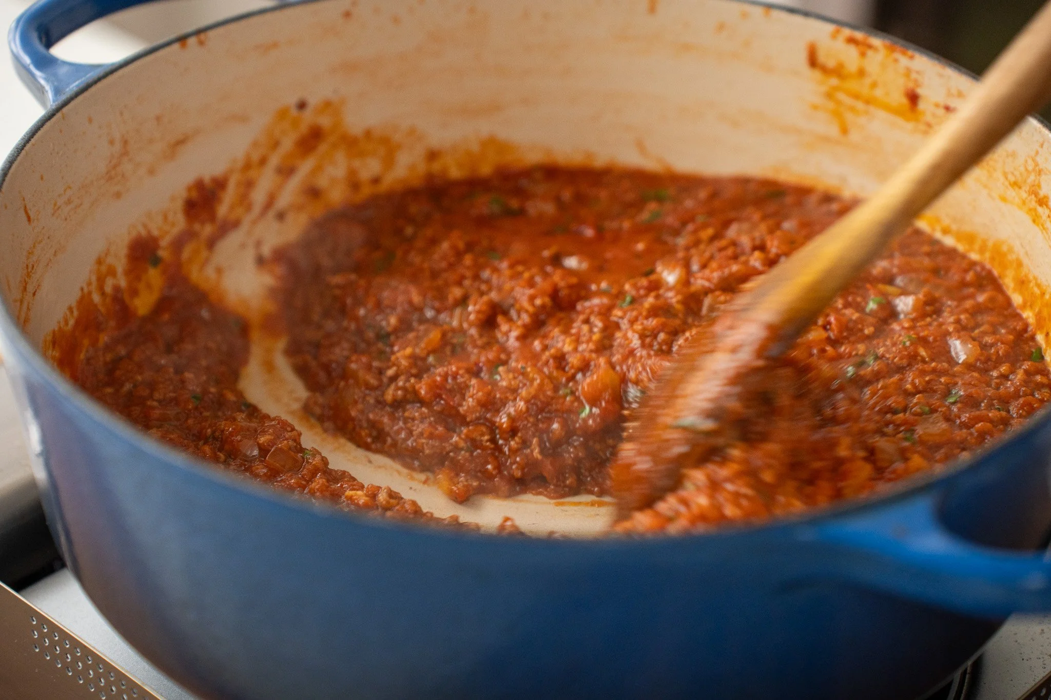 thickened meat sauce