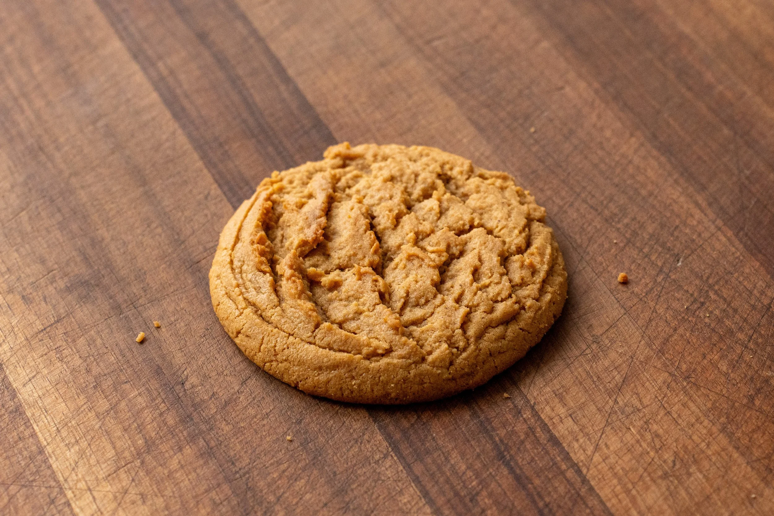 perfectly baked peanut butter cookie