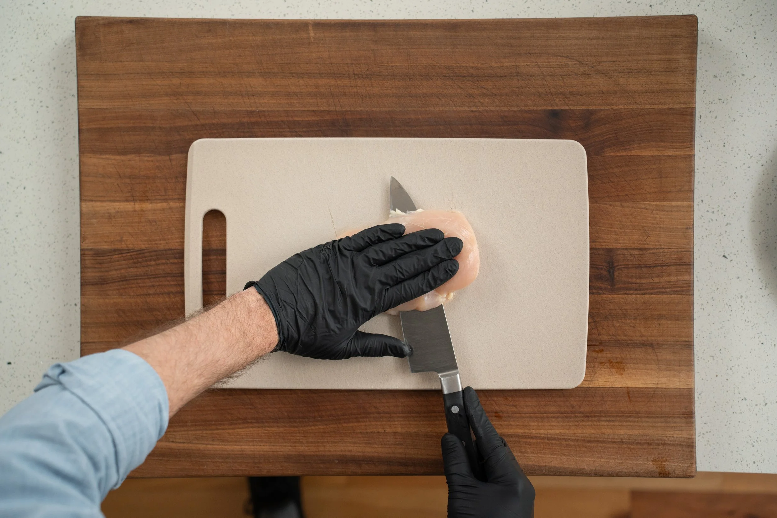 butterflying a chicken breast