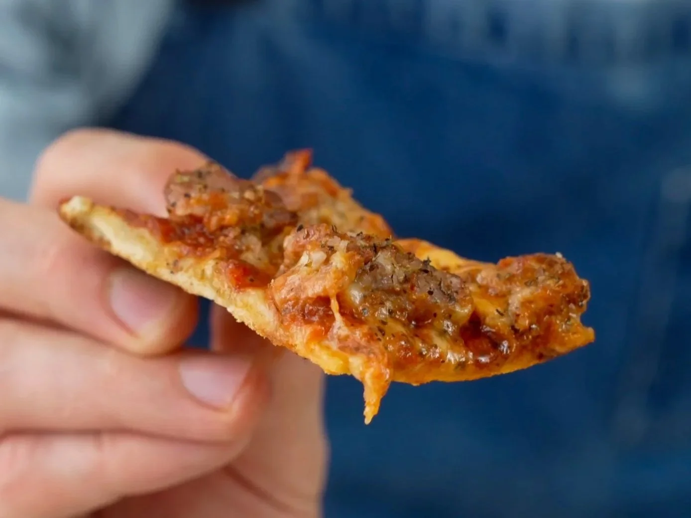 chicago tavern style pizza with sausage