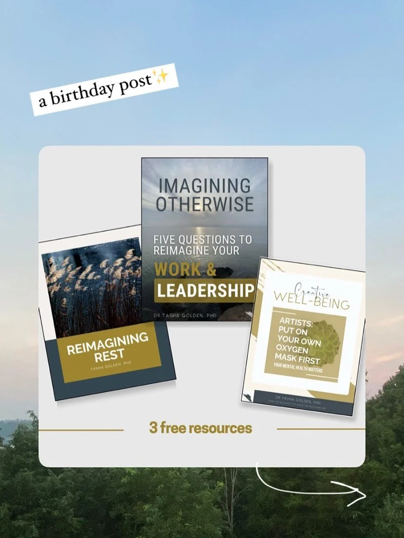It&rsquo;s my birthday 🎉 so I&rsquo;m celebrating by giving away a few resources that have supported clients. 

Take what&rsquo;s useful, share what resonates✨

All 3 links in bio!
