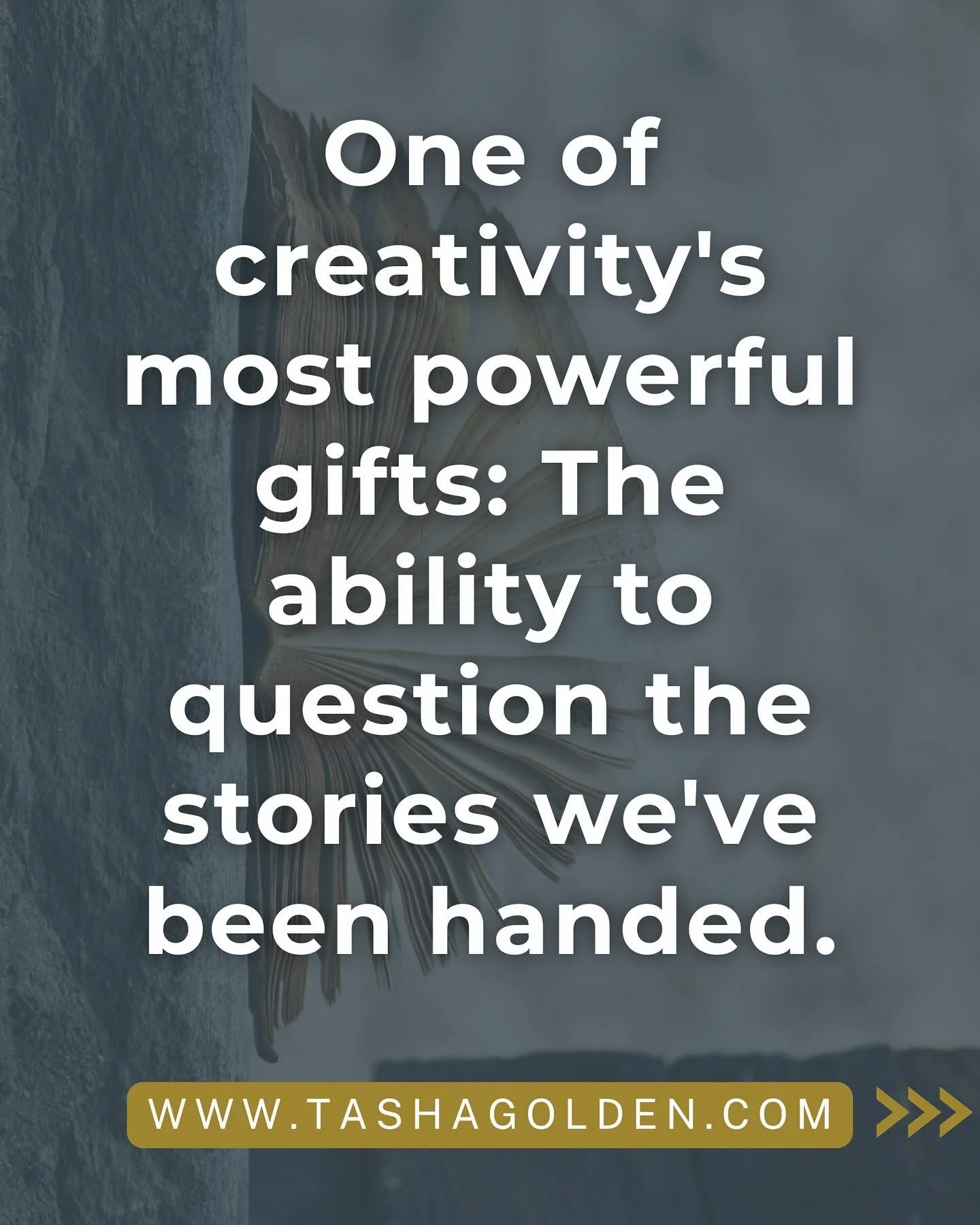 At its core, creativity is the ability to question the stories we&rsquo;ve been handed&mdash;about our lives, our world, what&rsquo;s &ldquo;possible.&rdquo;

I talked about this recently on the &ldquo;Crafting a Meaningful Life&rdquo; podcast 🎧

It