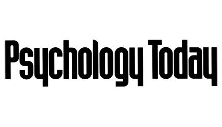 Text reading 'Psychology Today' in bold black font.