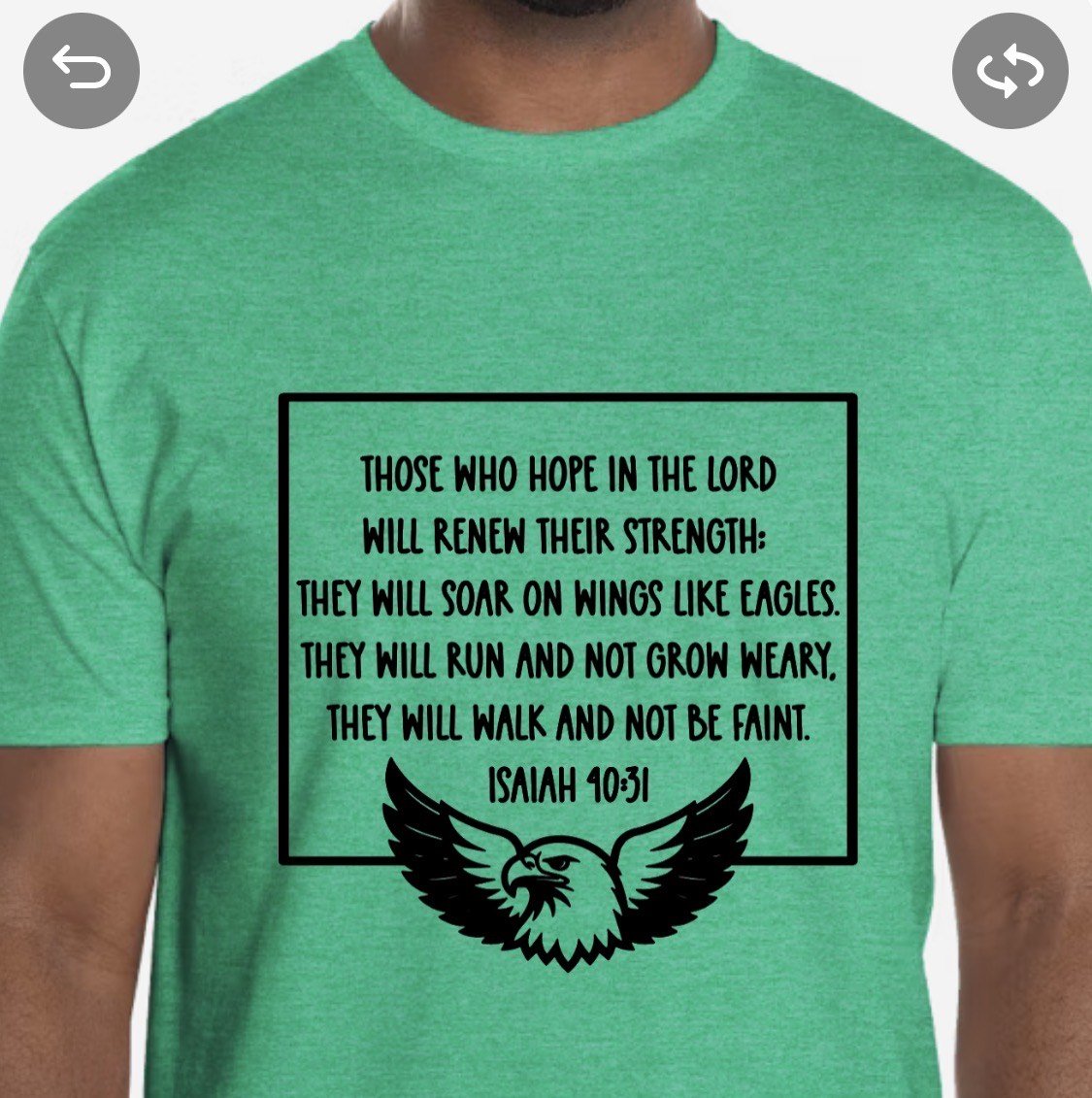 Inspirational Bible Verse T-Shirt - Isaiah 40:31