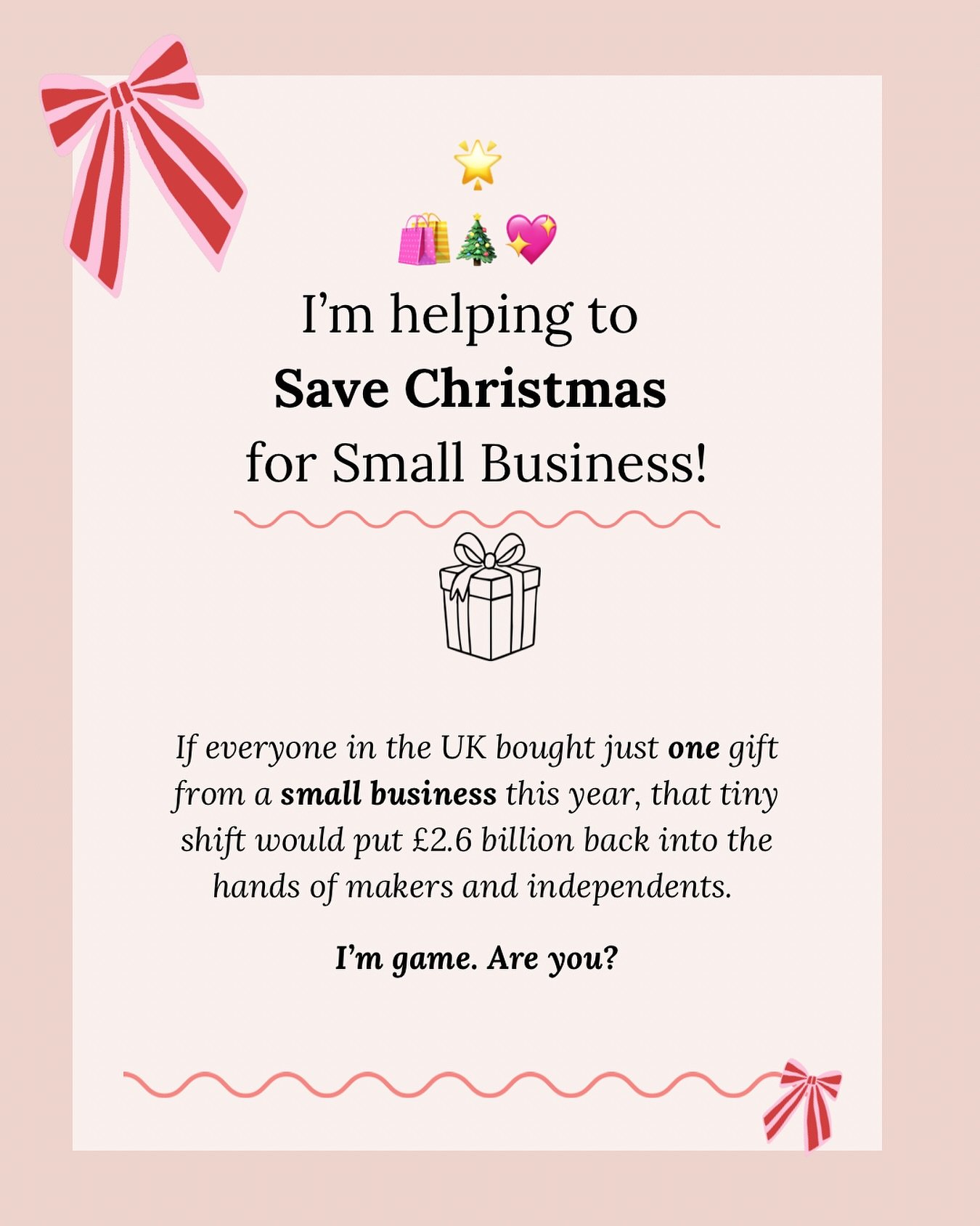 I&rsquo;ve met so many small business owners this year who are wildly talented, creative, thoughtful and full of purpose, yet most people still don&rsquo;t know they exist. 

🎄 For so many of them, Christmas is IT - the moment they&rsquo;ve worked a