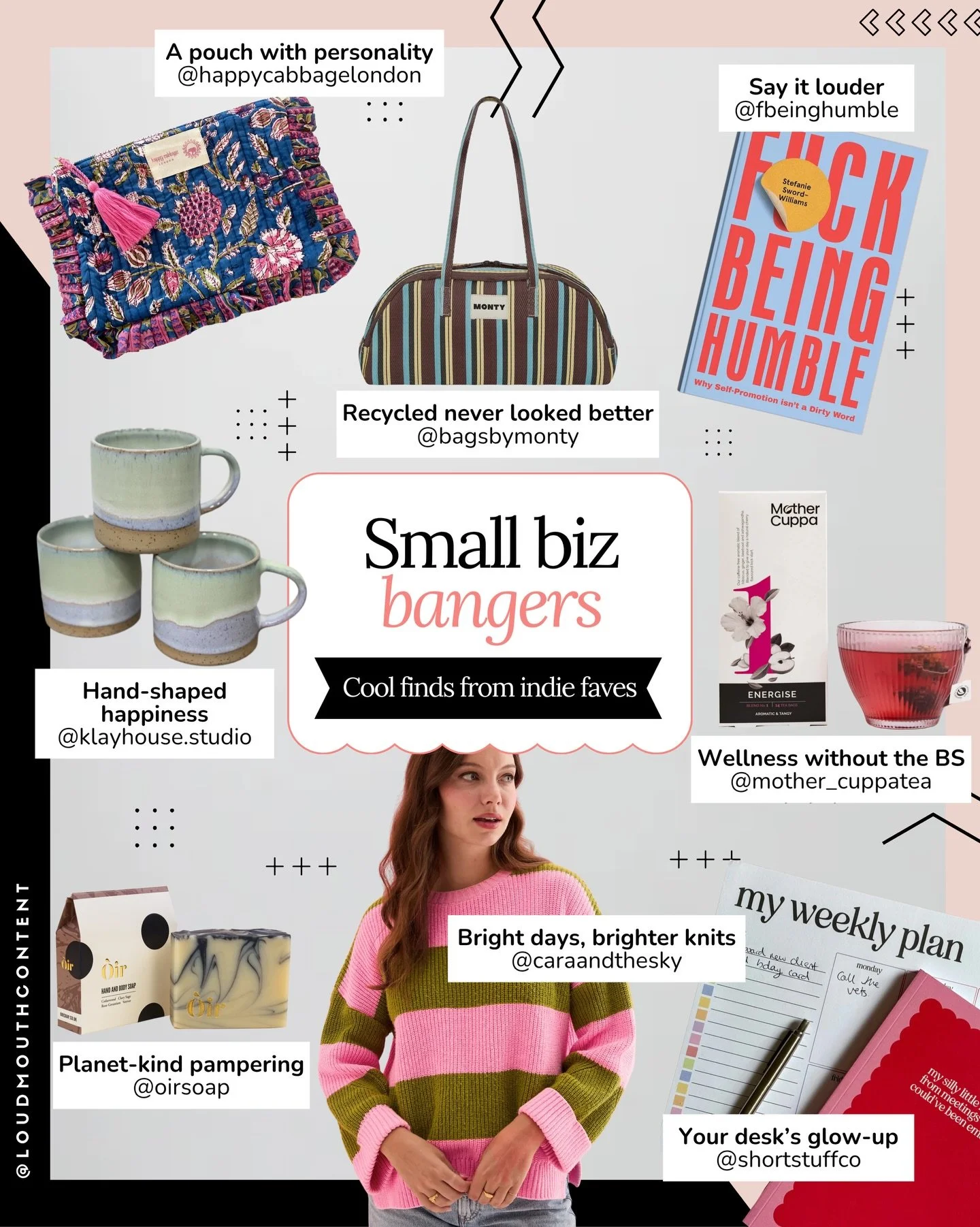 📣 Psst! Comment WISHLIST to get a shout-out for your small biz on a future feature.

I will NEVER stop shaking my 🪩&nbsp;pom poms 🪩&nbsp;for small biz and I think you&rsquo;re gonna fall hard for this week&rsquo;s finds.

🌈 We&rsquo;ve got bold A