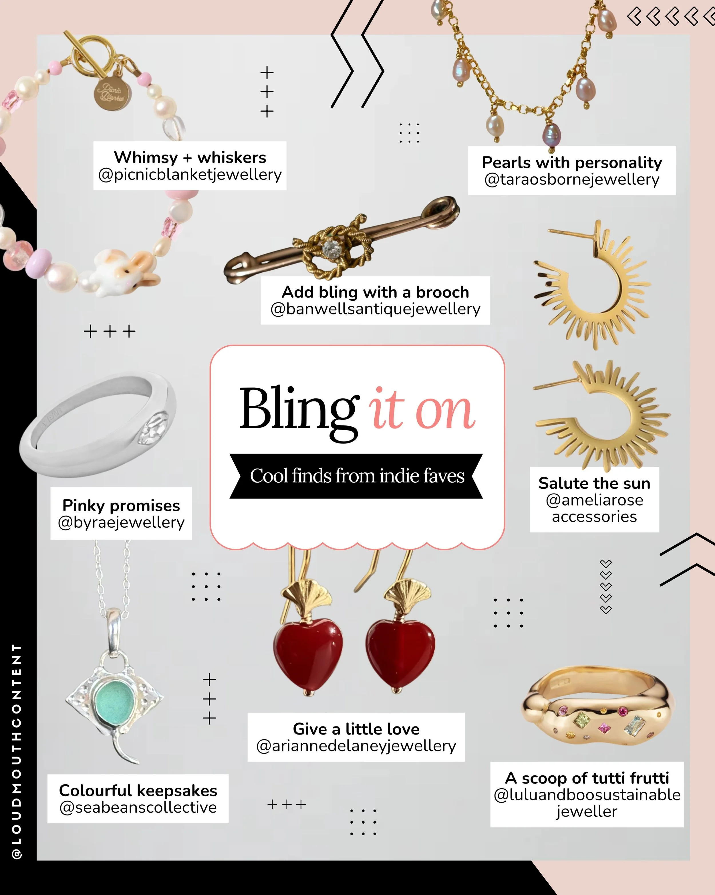 Comment WISHLIST for a shout-out for your small biz

We&rsquo;re in full magpie mode this week, unearthing the tiny treasures bringing BIG energy to your look. 

We&rsquo;ve got tutti frutti jewels, heart droplets, vintage finds and cute bunny bracel