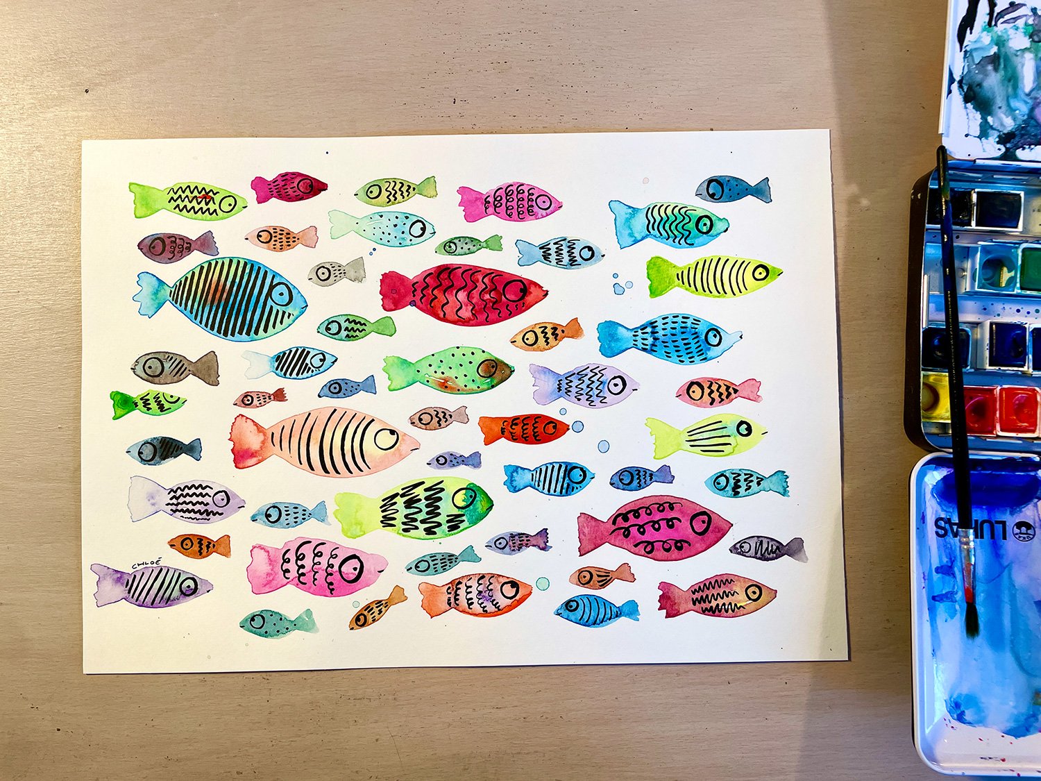 Fish Out Of Watercolour
