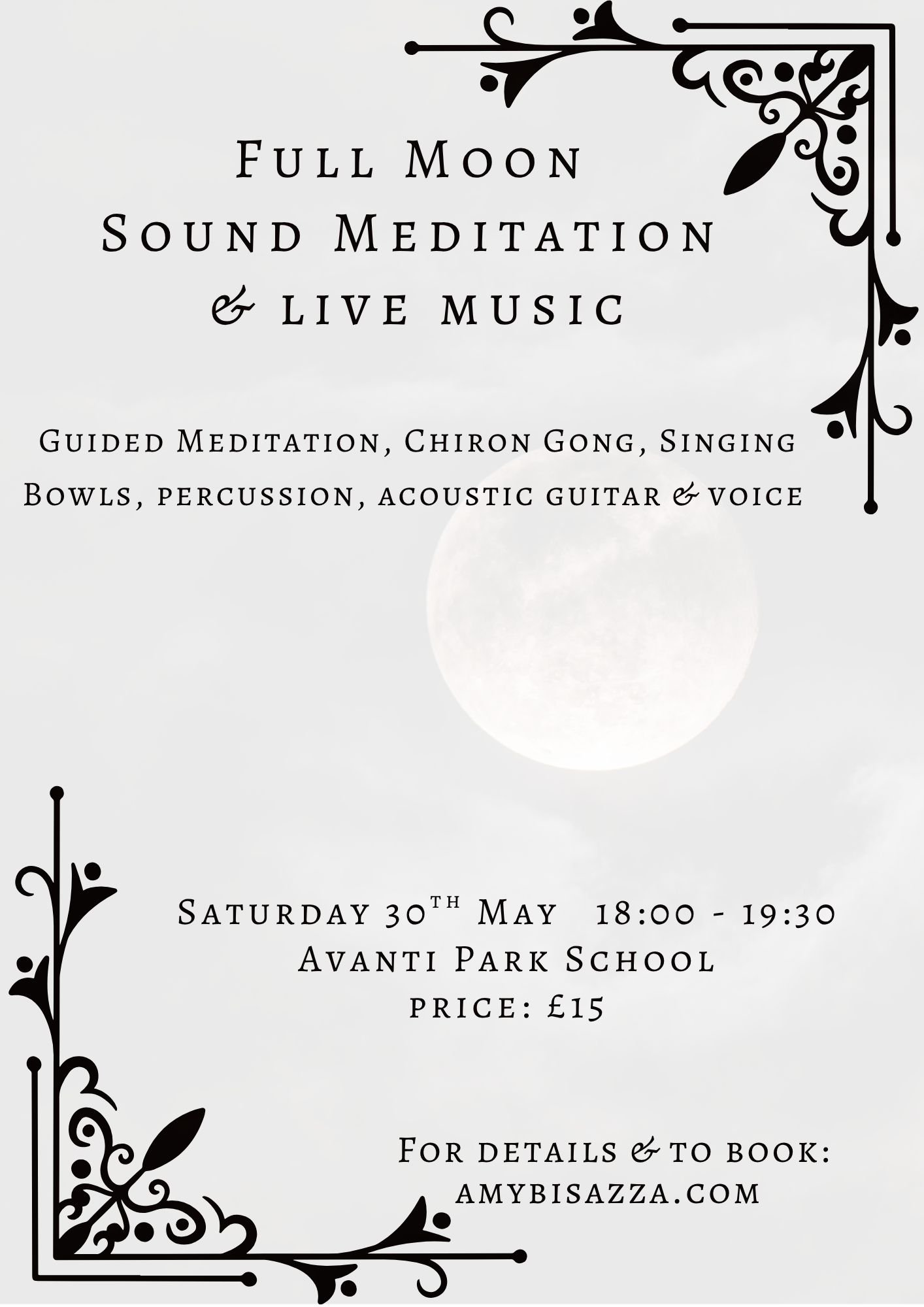 Full Moon Sound Meditation &amp; Live Music 
