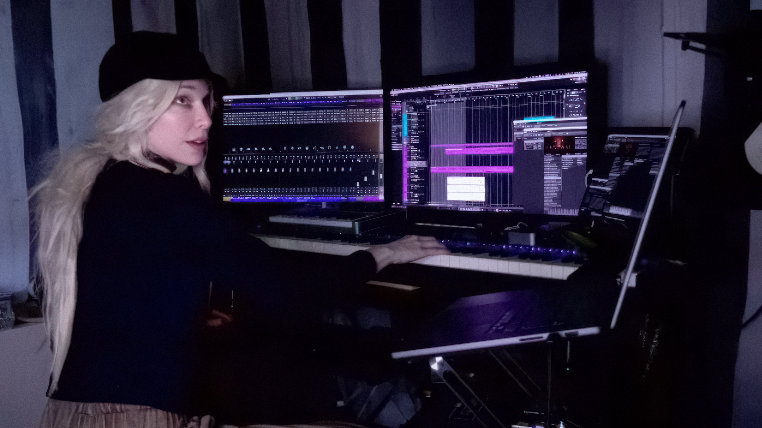 Live-Streaming from Striped Stocking Studio