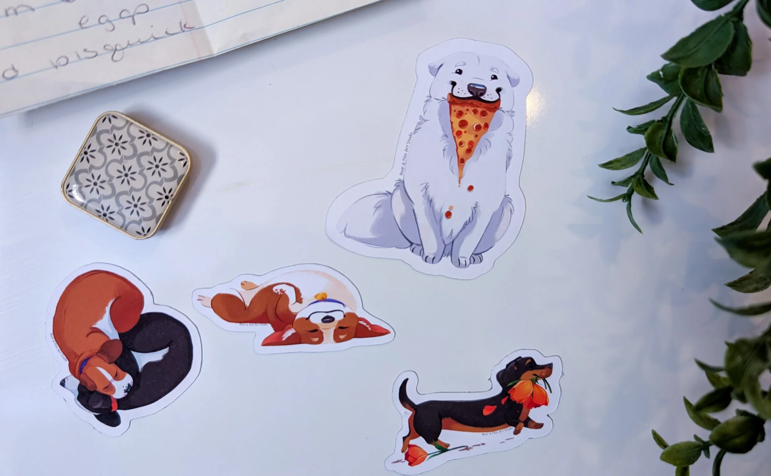 Doggies - Fridge Magnets - Cute Dogs - 5 Varieties