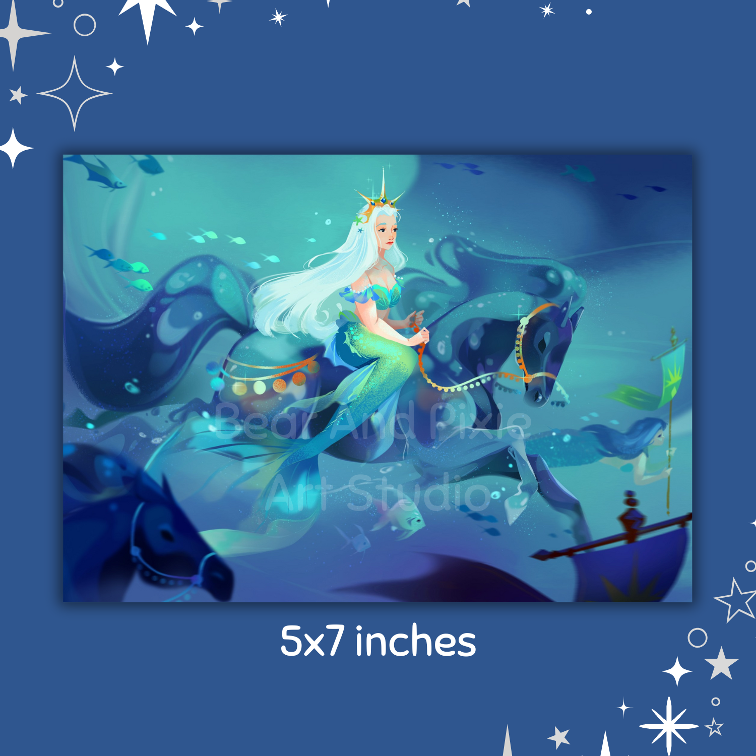 Mermaid Queen 5x7 print DISPLAY.png
