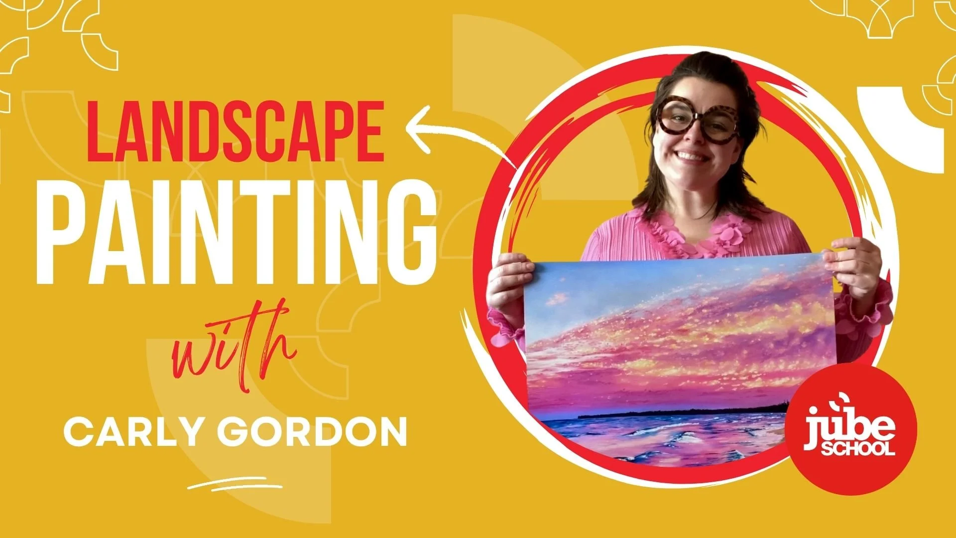 In this painting session, we will work from background to foreground in layers to build a landscape picture with depth. 

Material List:
- 8x10 canvas or surface to paint on
- Paint: white, red, yellow, blue. Acrylic is used in this demo and recommen