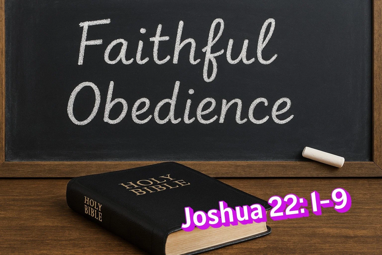 joshua 22:1 - 9 faithful obedience