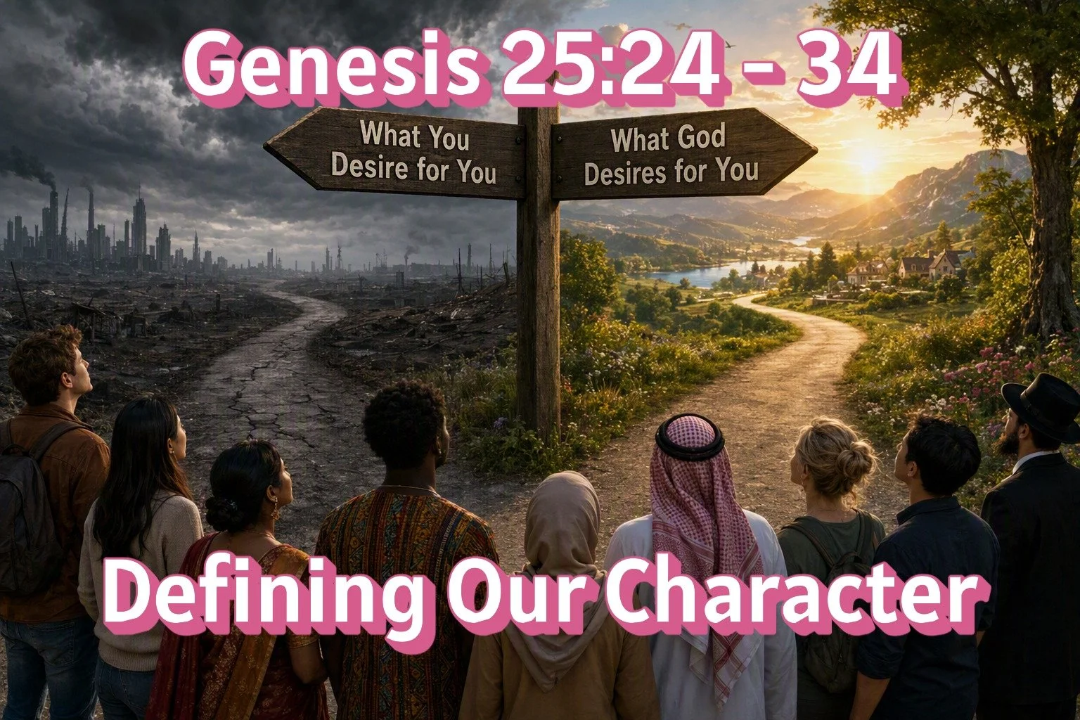 genesis 25:24 - 34  Defining our character