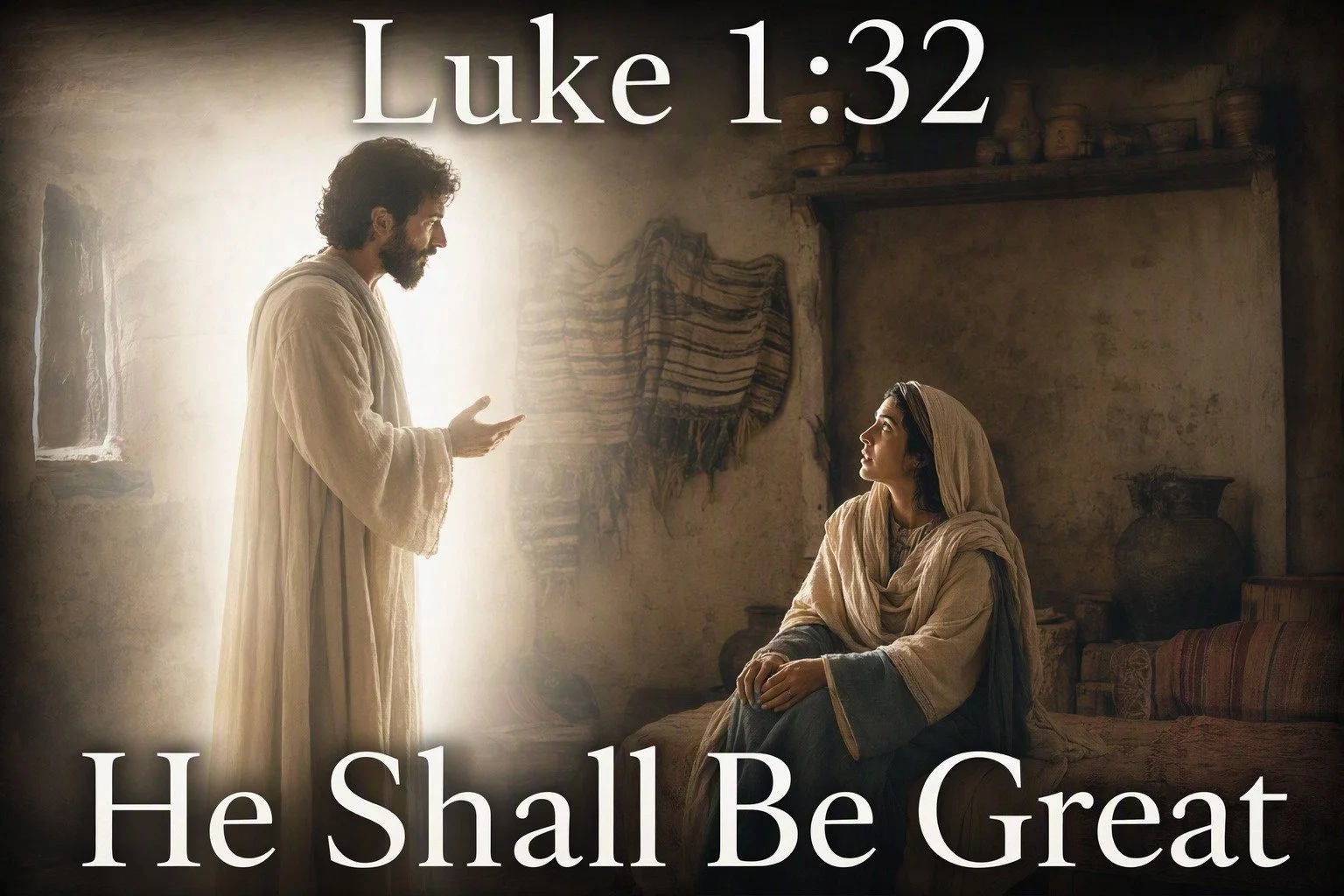 Luke 1:32  he shall be great