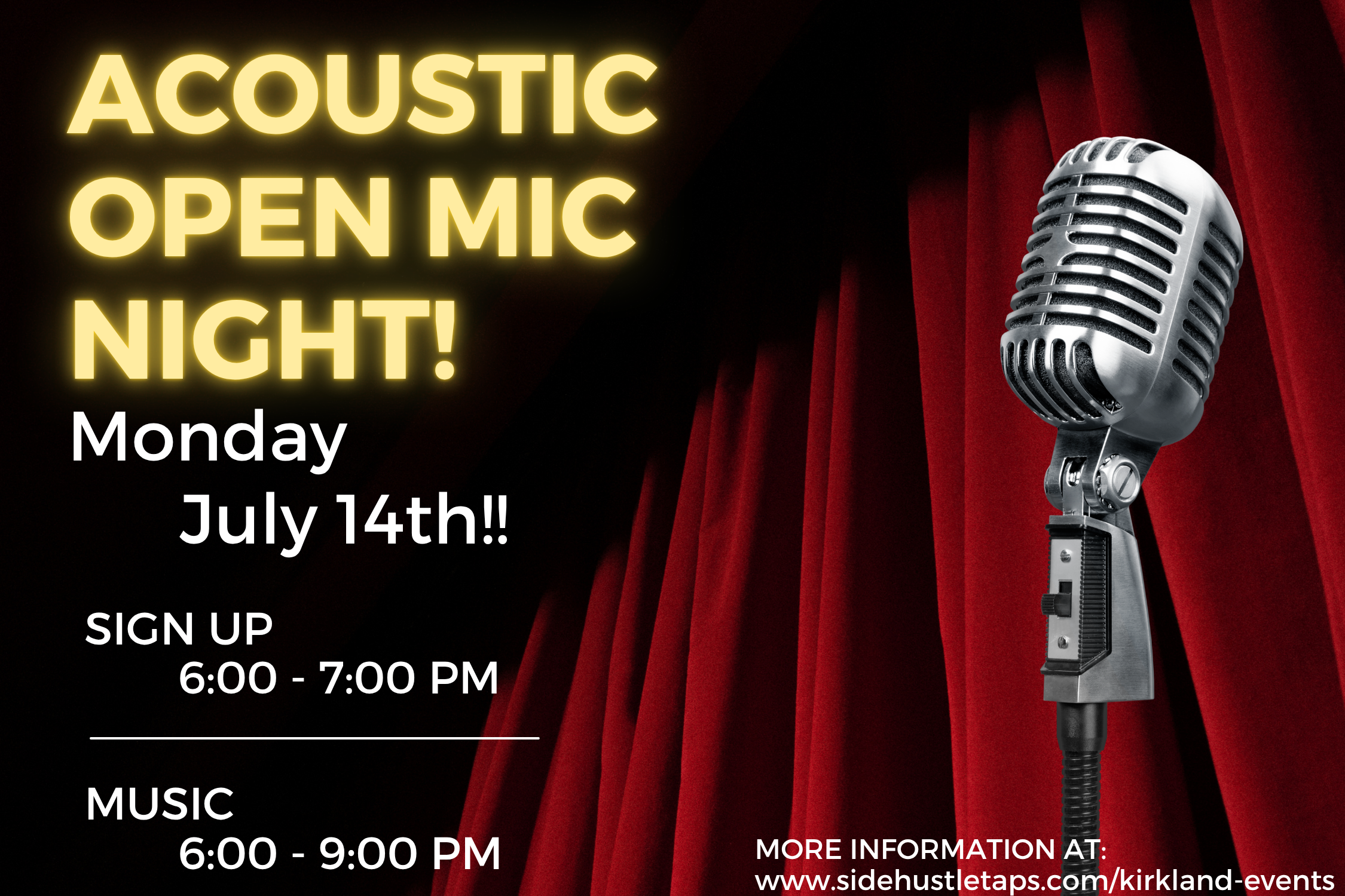 Acoustic Open Mic Night!