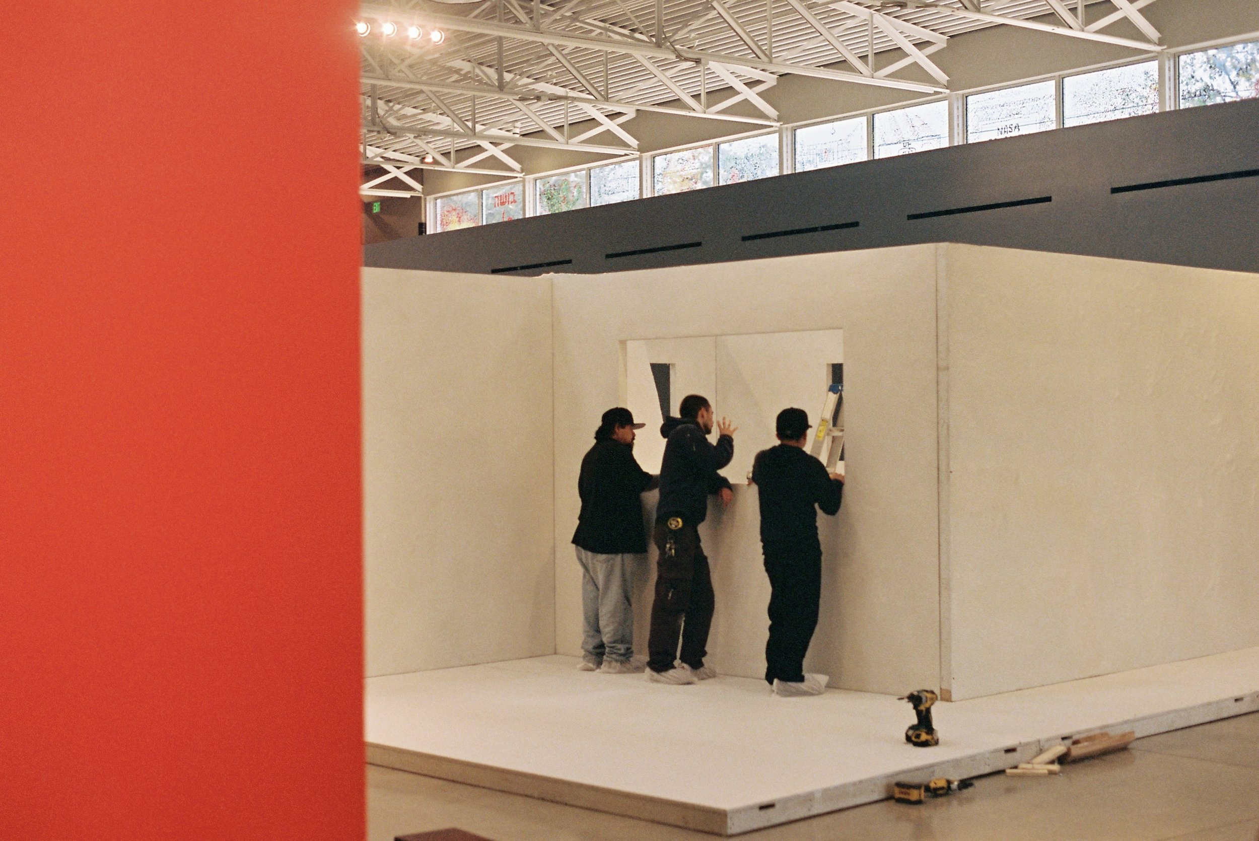 Archival photo for Enrique Martinez Celaya's 'The Sextant' install at the Wende Museum, 2025, Hasselblad Ilford 120mm