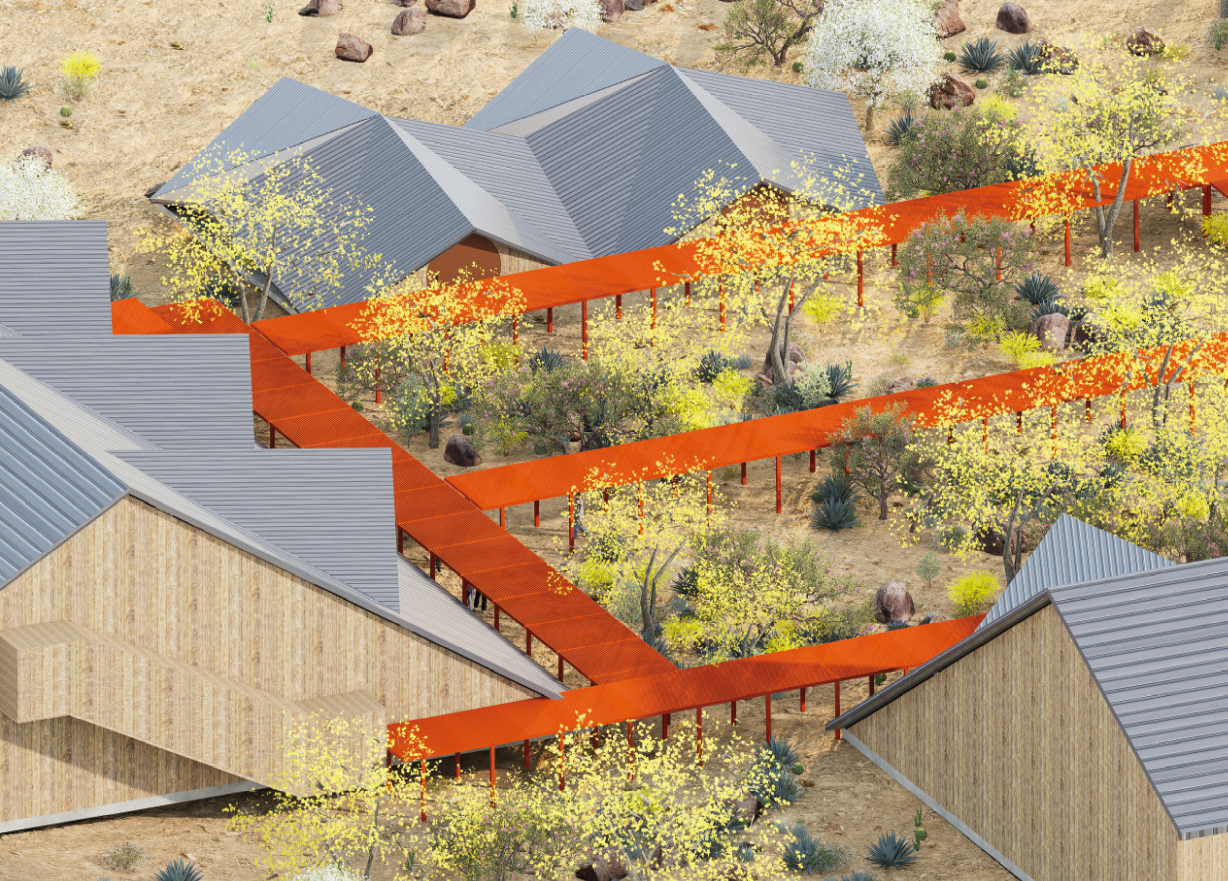 Architecture/Landscapes/Interiors site render, 2026, D5 & Rhino 8