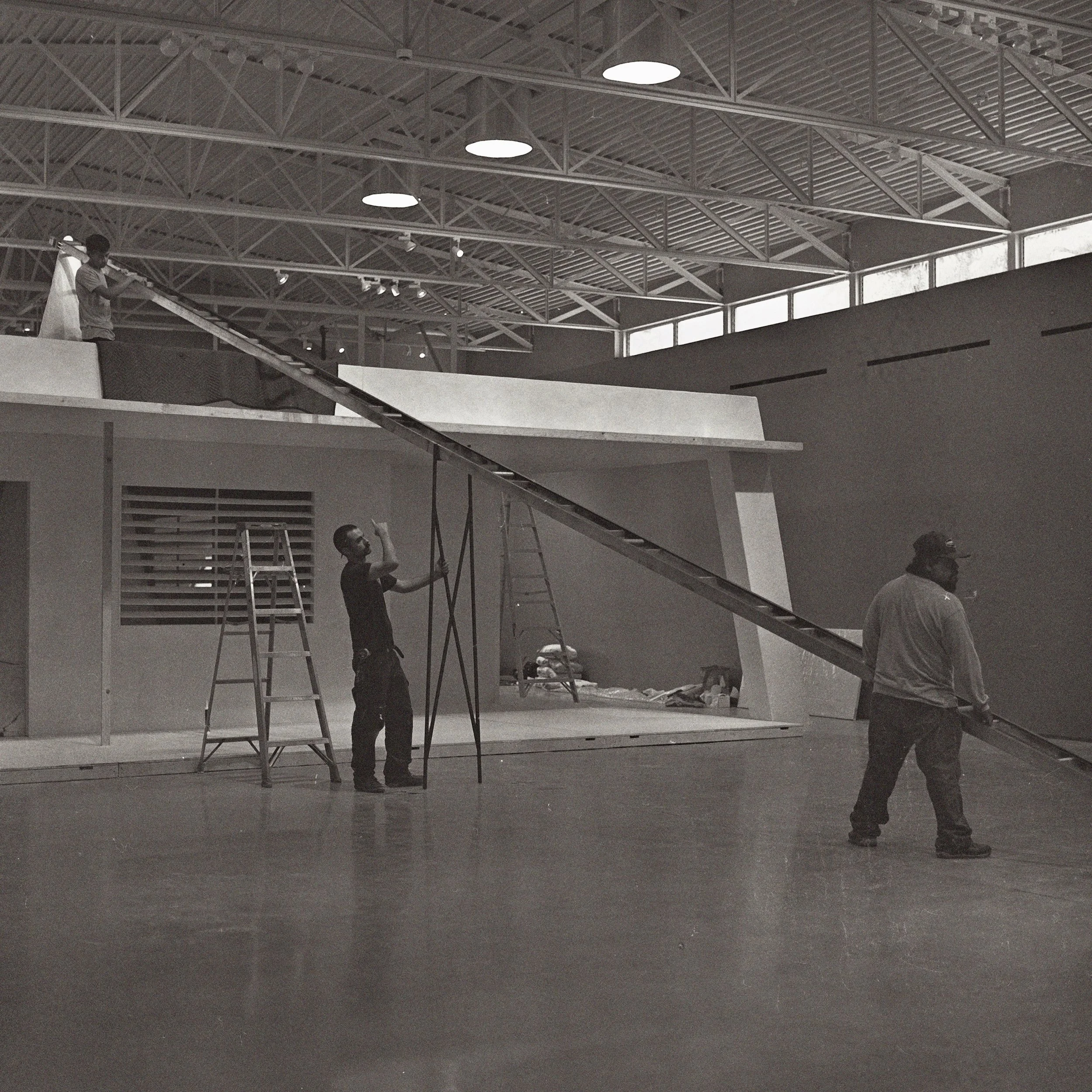 Archival photo for Enrique Martinez Celaya's 'The Sextant' install at the Wende Museum, 2025, Hasselblad Ilford 120mm
