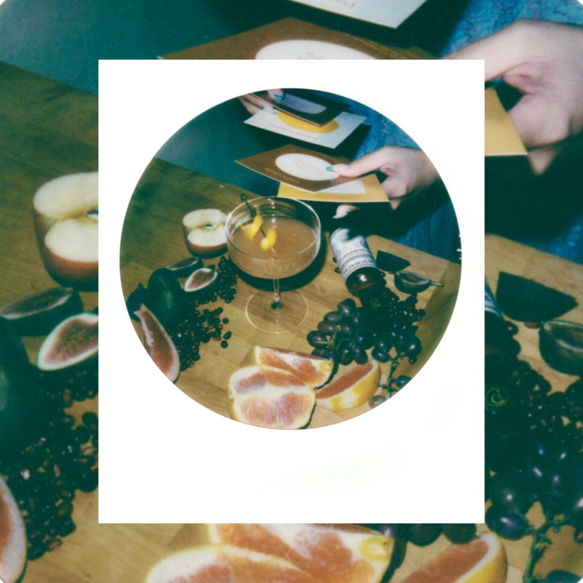 Promotional polaroid for Pamos