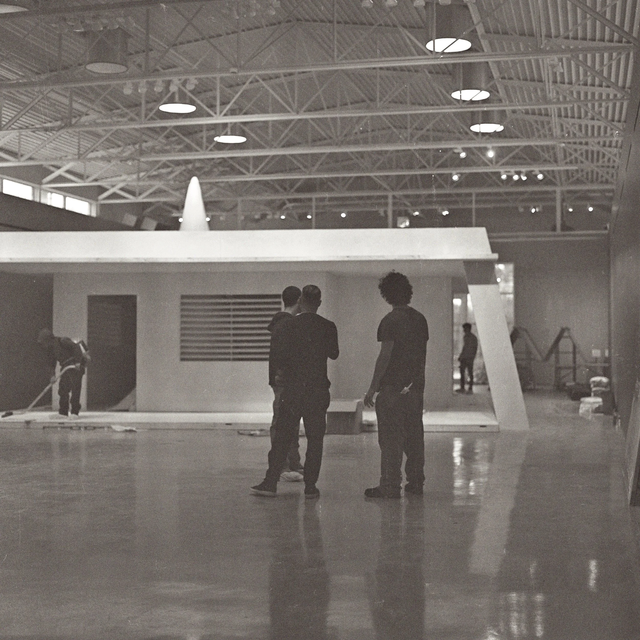 Archival photo for Enrique Martinez Celaya's 'The Sextant' install at the Wende Museum, 2025, Hasselblad Ilford 120mm