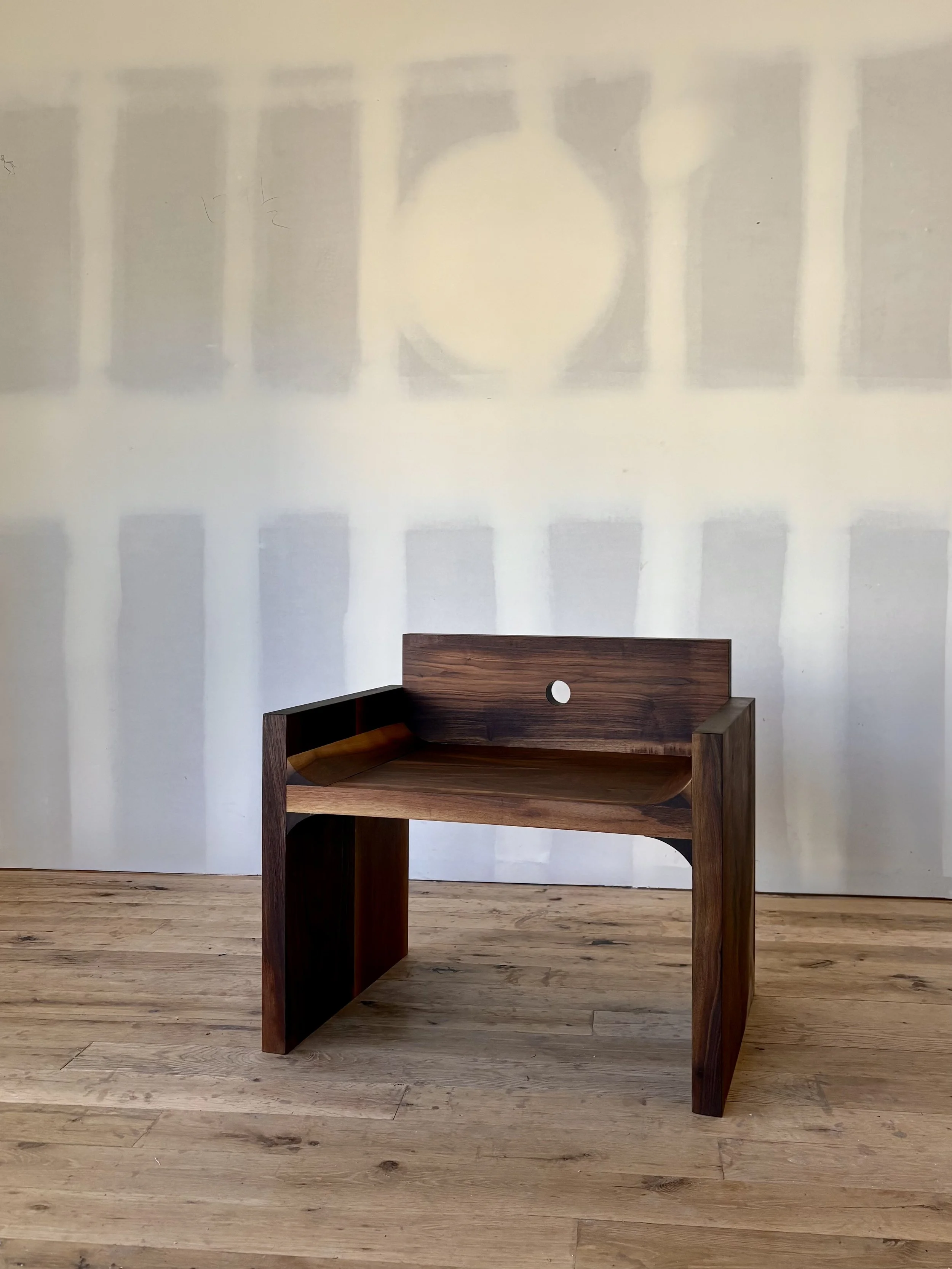 'Appalachia Seat' made for Aspen Design Conference, 2026. Solid walnut