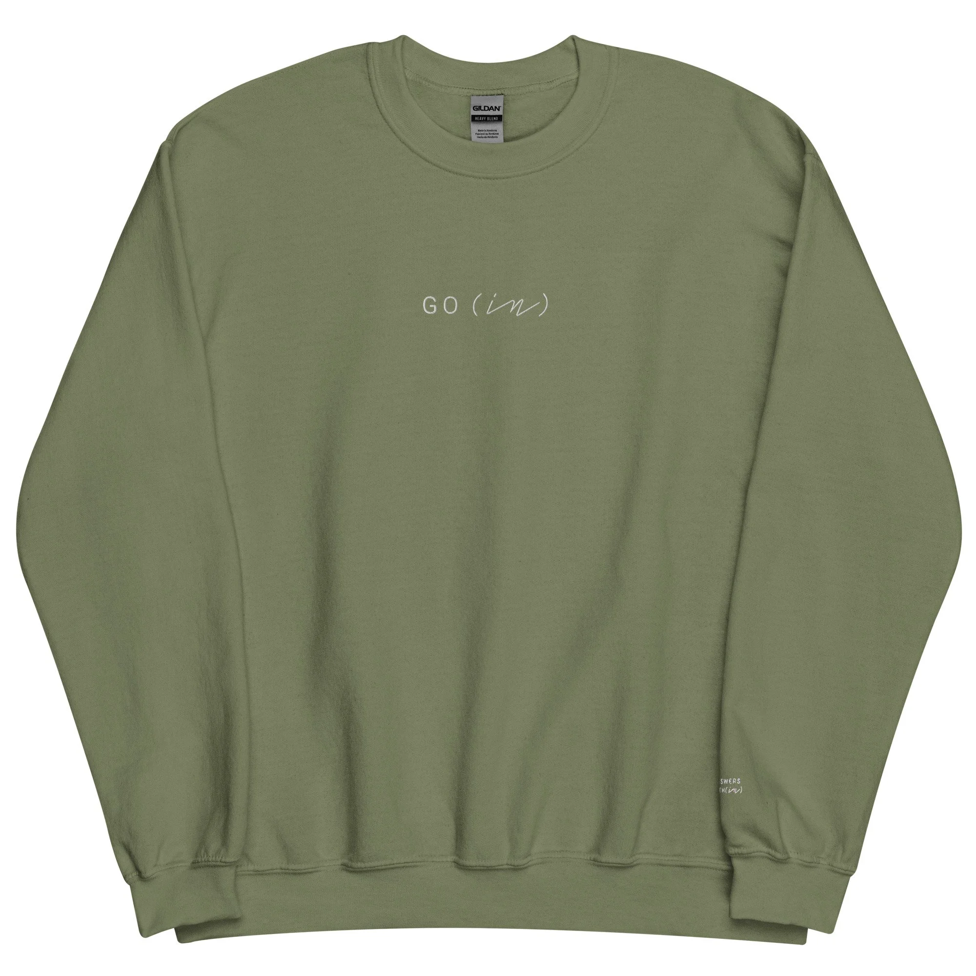 go (in) | crewneck sweatshirt