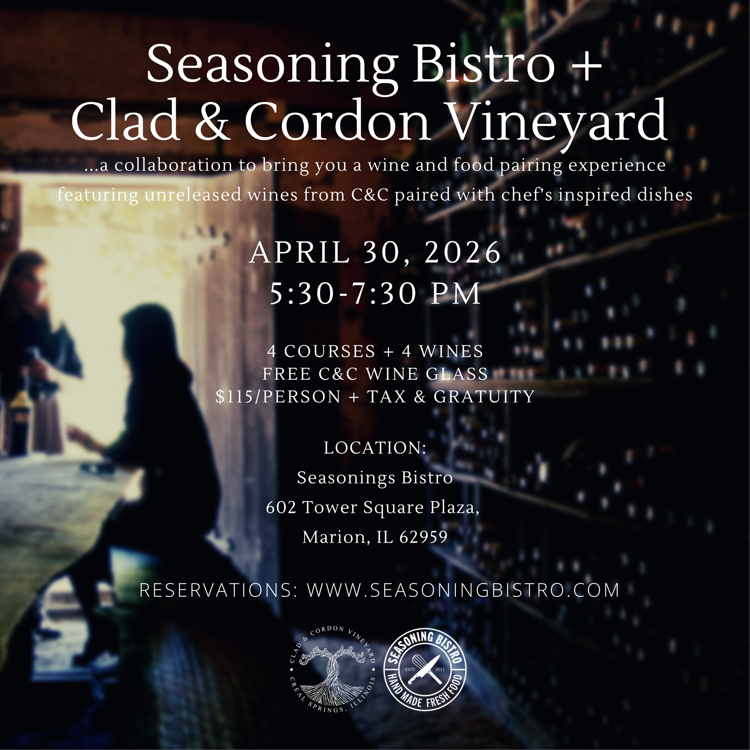 Wine & Food Pairing @ Seasoning Bistro