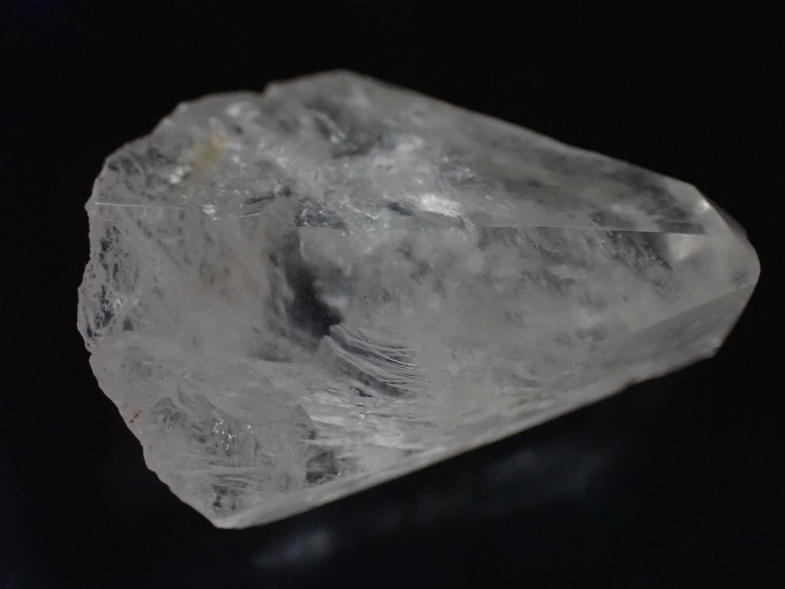 Chesapeake Bay shocked quartz specimen used for the collection "Through the Window". A collection of paintings created by the owner of Spirit, Wood & Stone