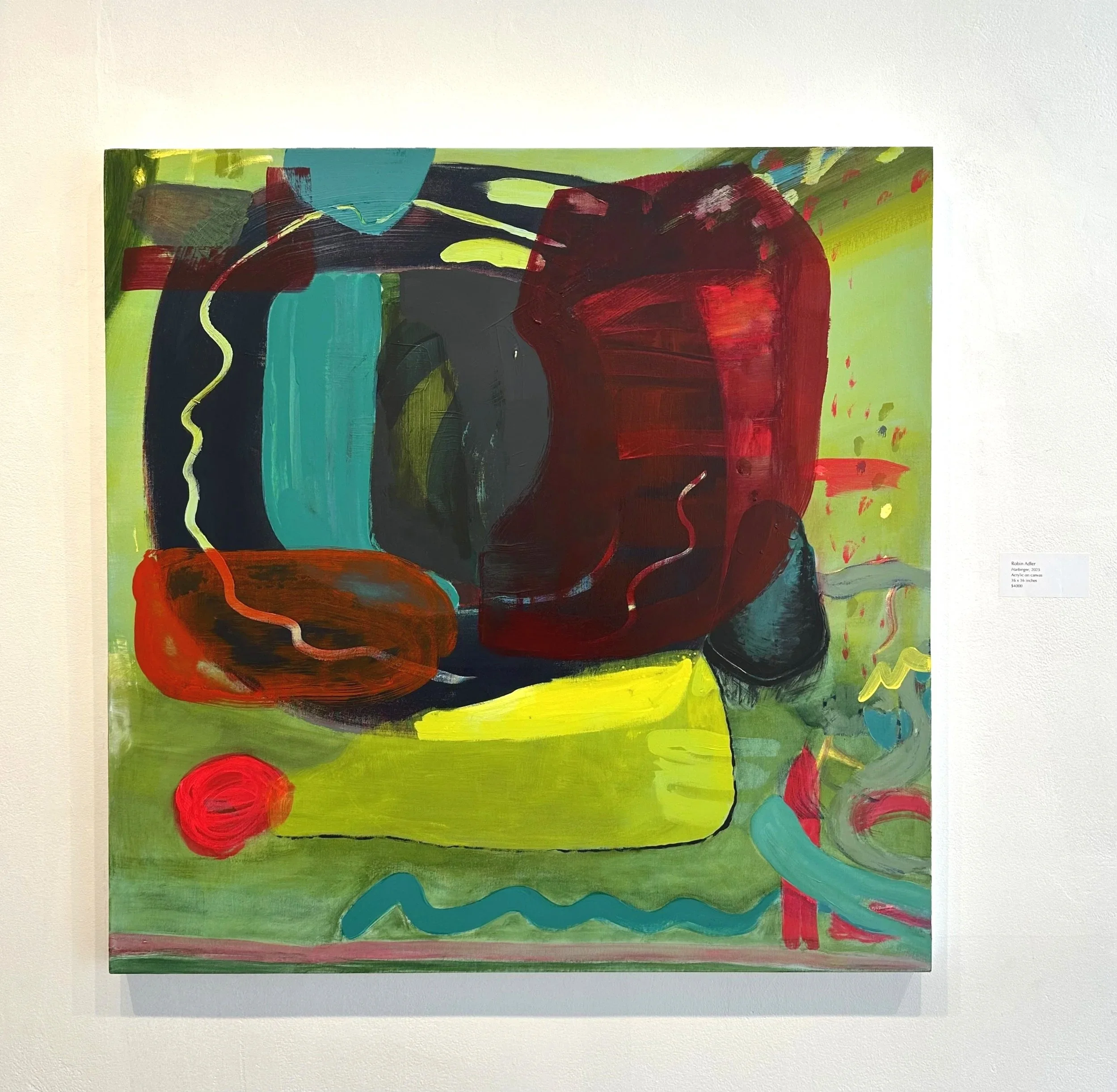 Harbinger, Acrylic on canvas, 36 x 36 inches