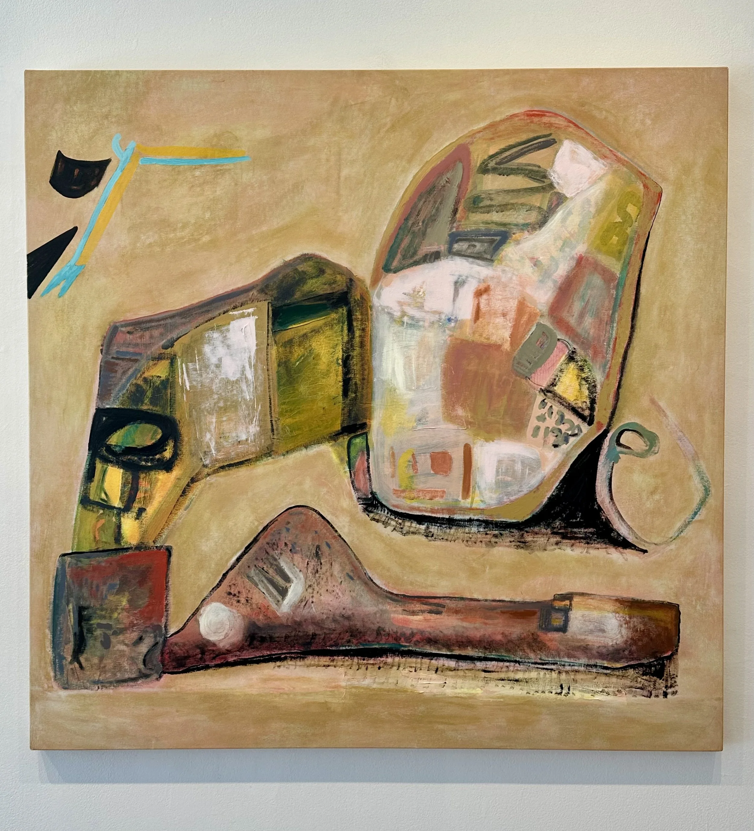 A Tangle of Motivations, Acrylic on canvas, 47 x 48 inches