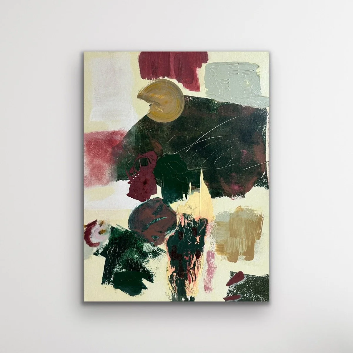 Soaring, acrylic and oil on canvas, 16 x 12 inches