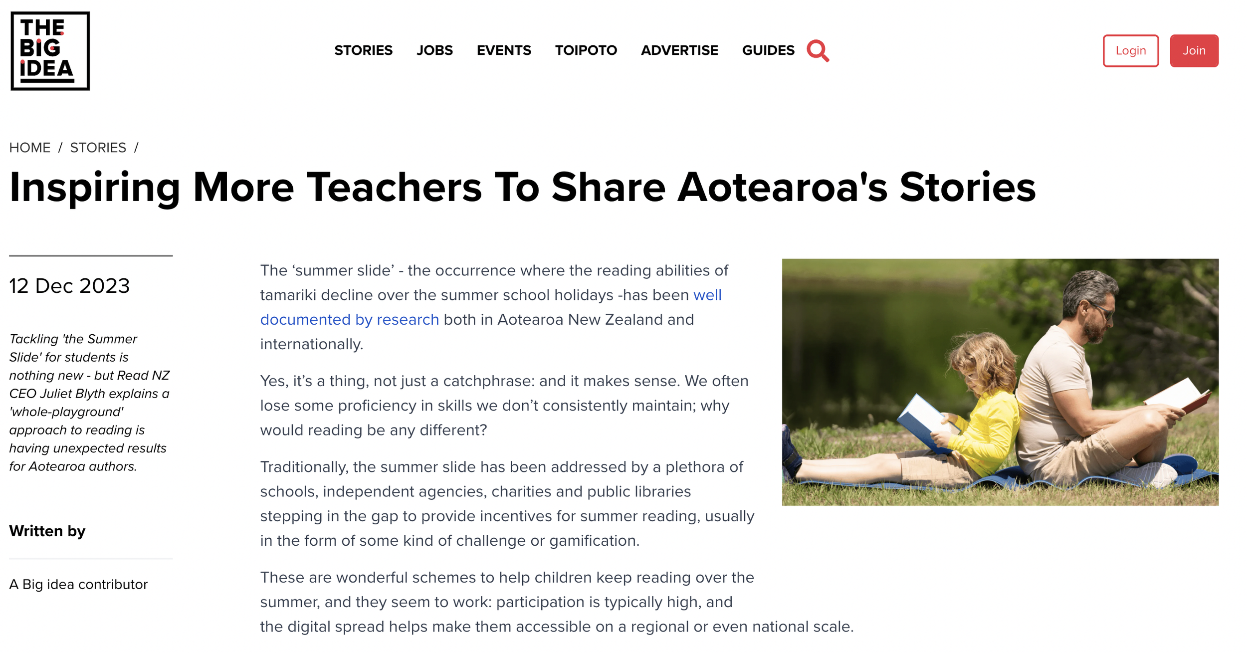 Op-ed | The Big Idea, Dec 2023