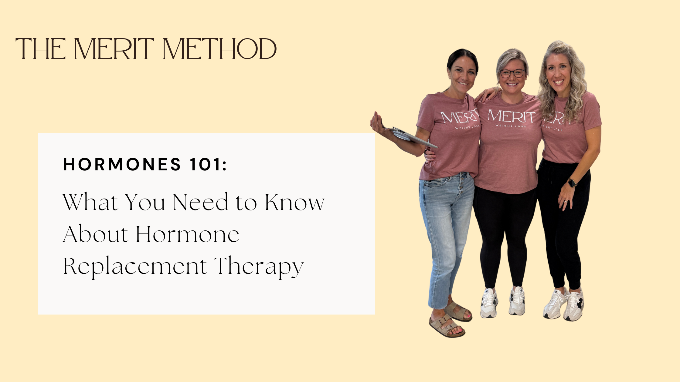 Merit Weight Loss team supporting women with hormone management and wellness