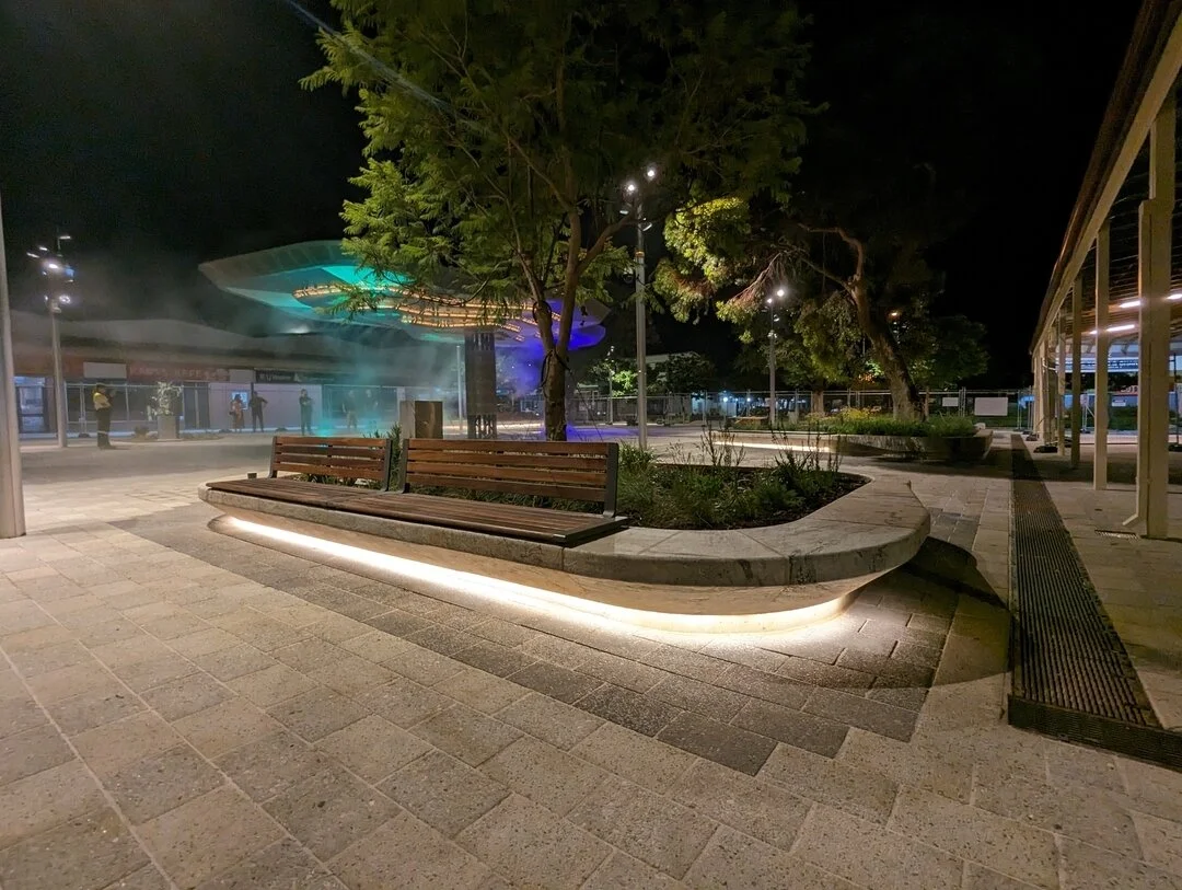 Kalgoorlie's City Centre, once overlooked, has now evolved into an urban hub that embraces families, locals, businesses, and visitors. ​​​​​​​​
​​​​​​​​
The Cortez team recently installed the impressive Juparana Granite seating for Kalgoorlie&rsquo;s
