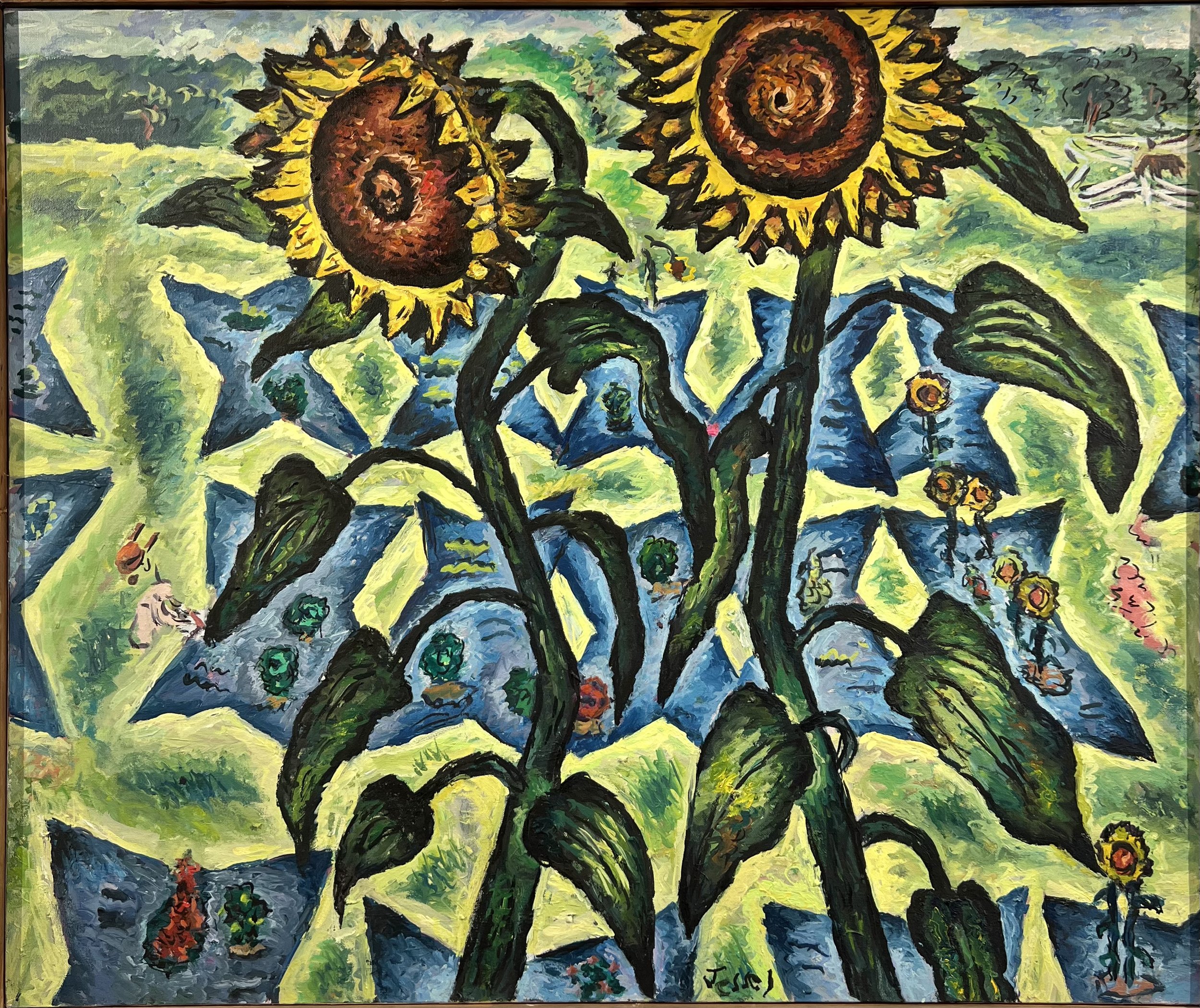  “THE GARDENS”, 2005, OIL ON CANVAS, 30”/36” 